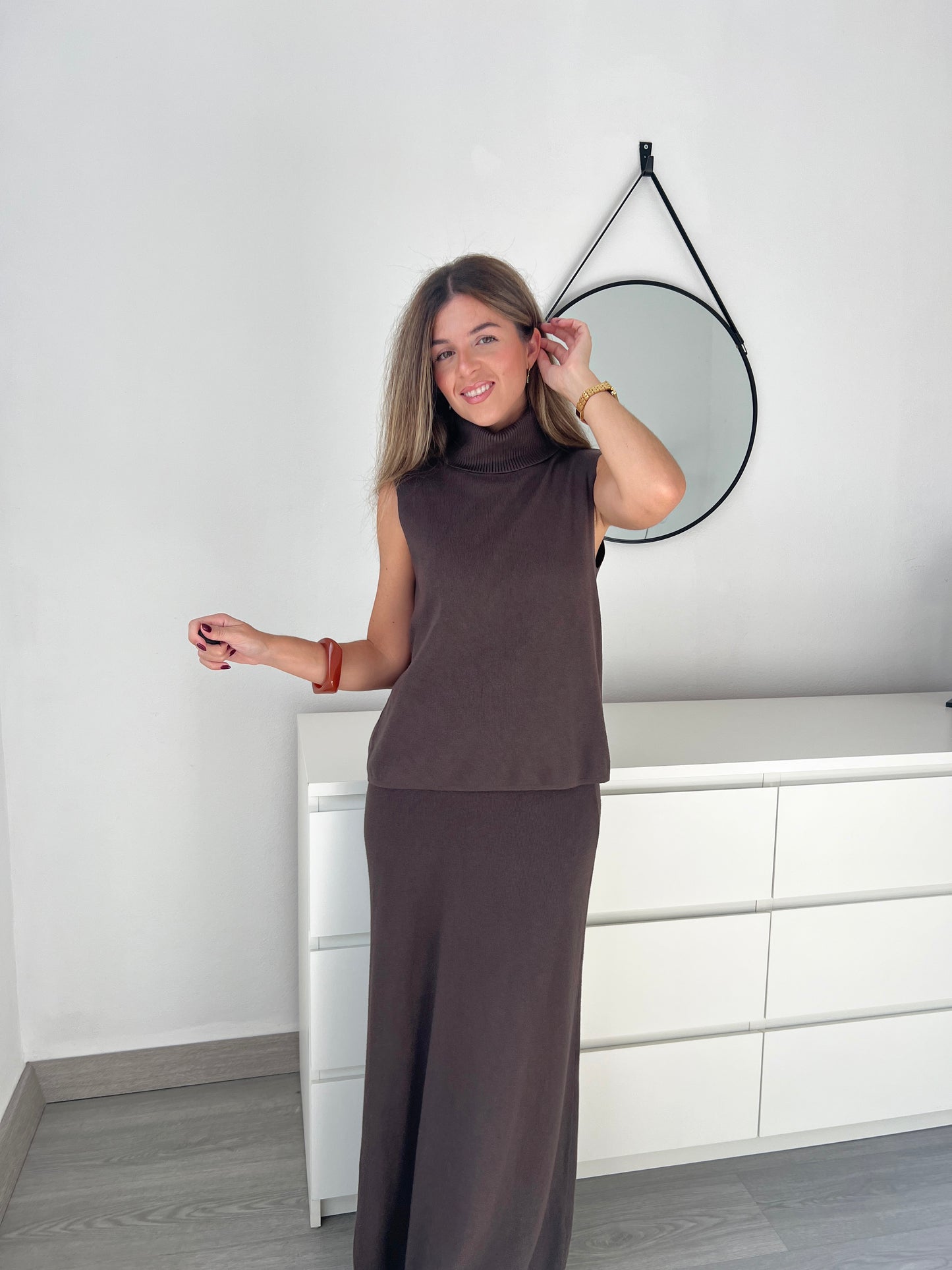 CONJUNTO CHOCOLATE PUNTO