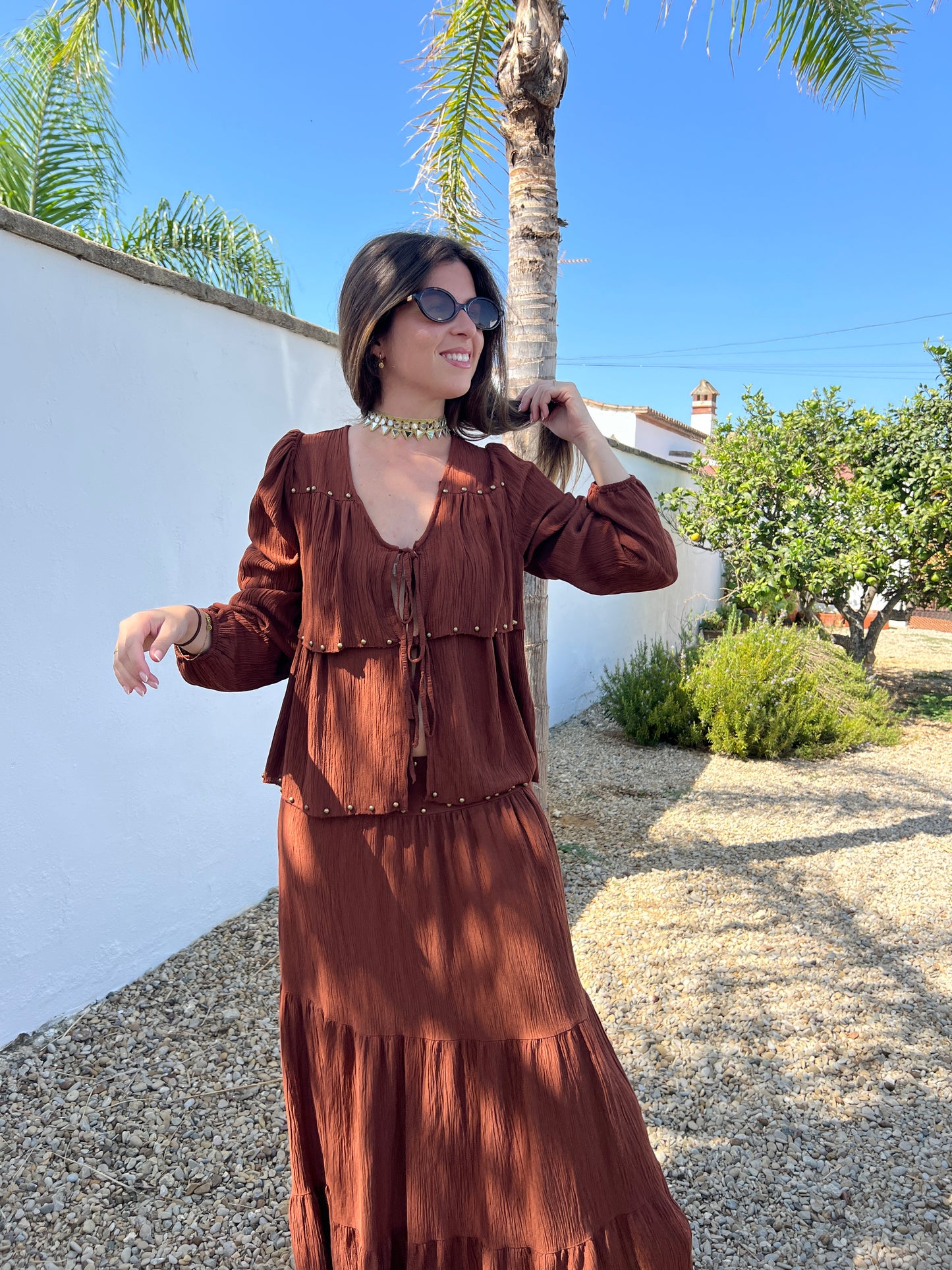 CONJUNTO ZAHARA TEJA