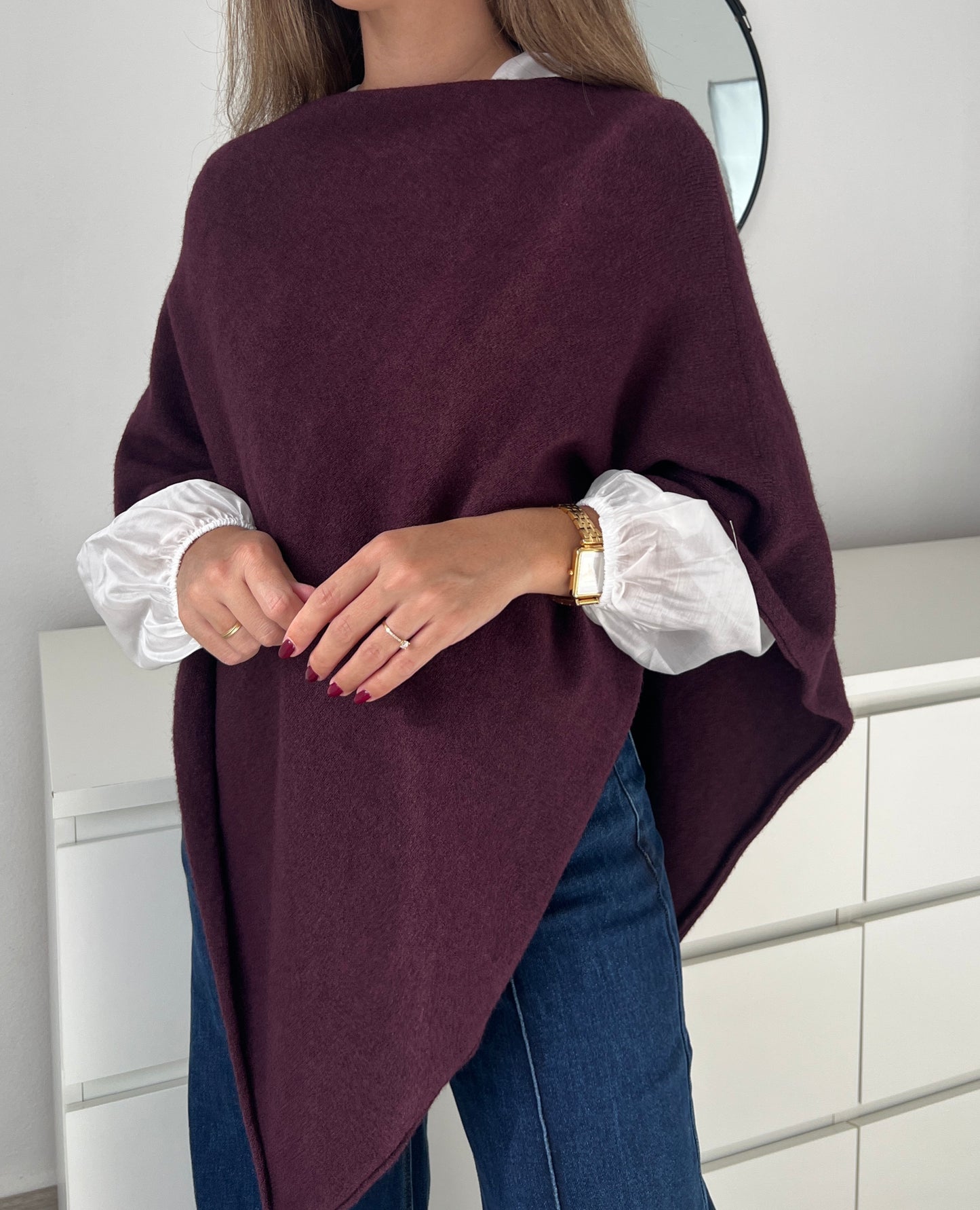 PONCHO TINTO