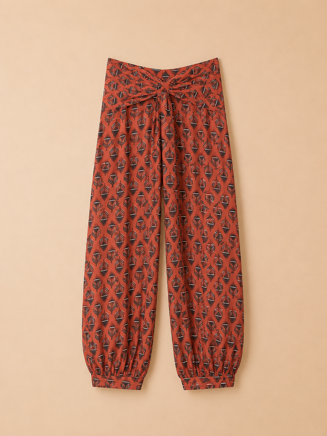PANTALÓN NUDO TEJA