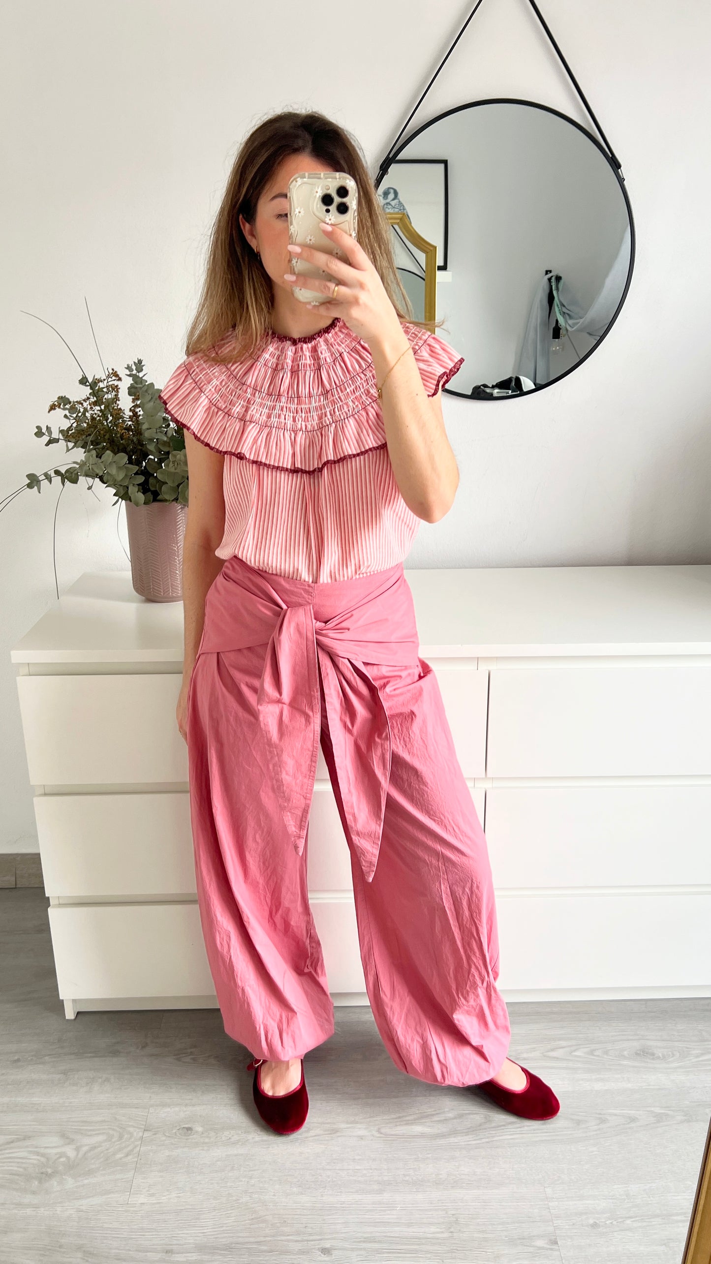 PANTALÓN PAÑUELO ROSA