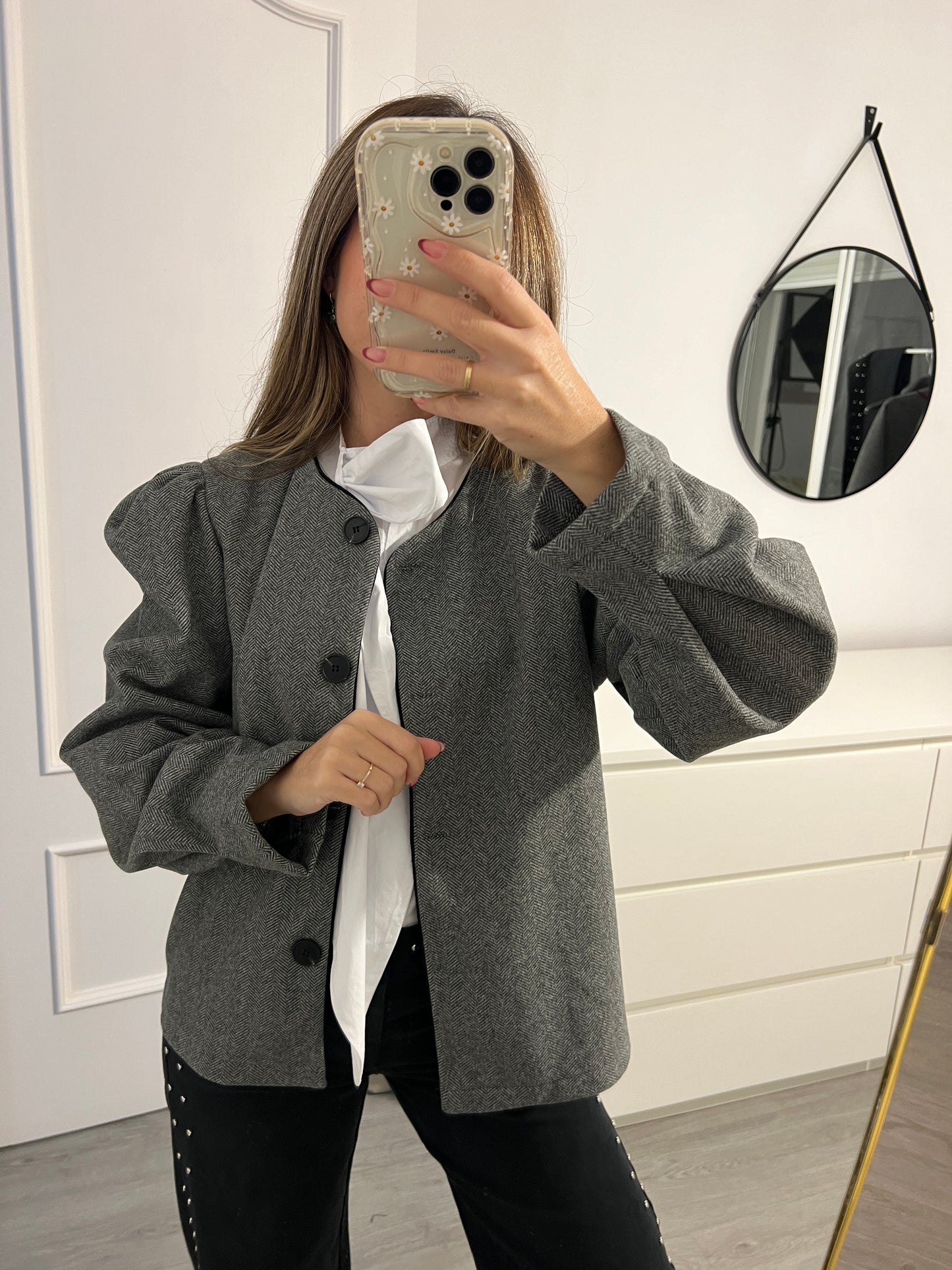 CHAQUETA BEATRIZ GRIS