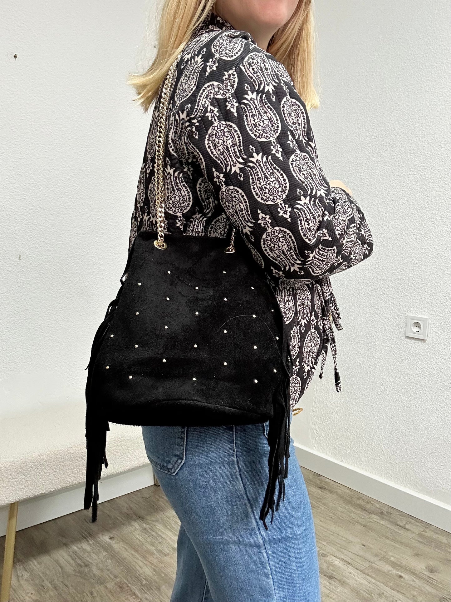 BOLSO FLECO NEGRO