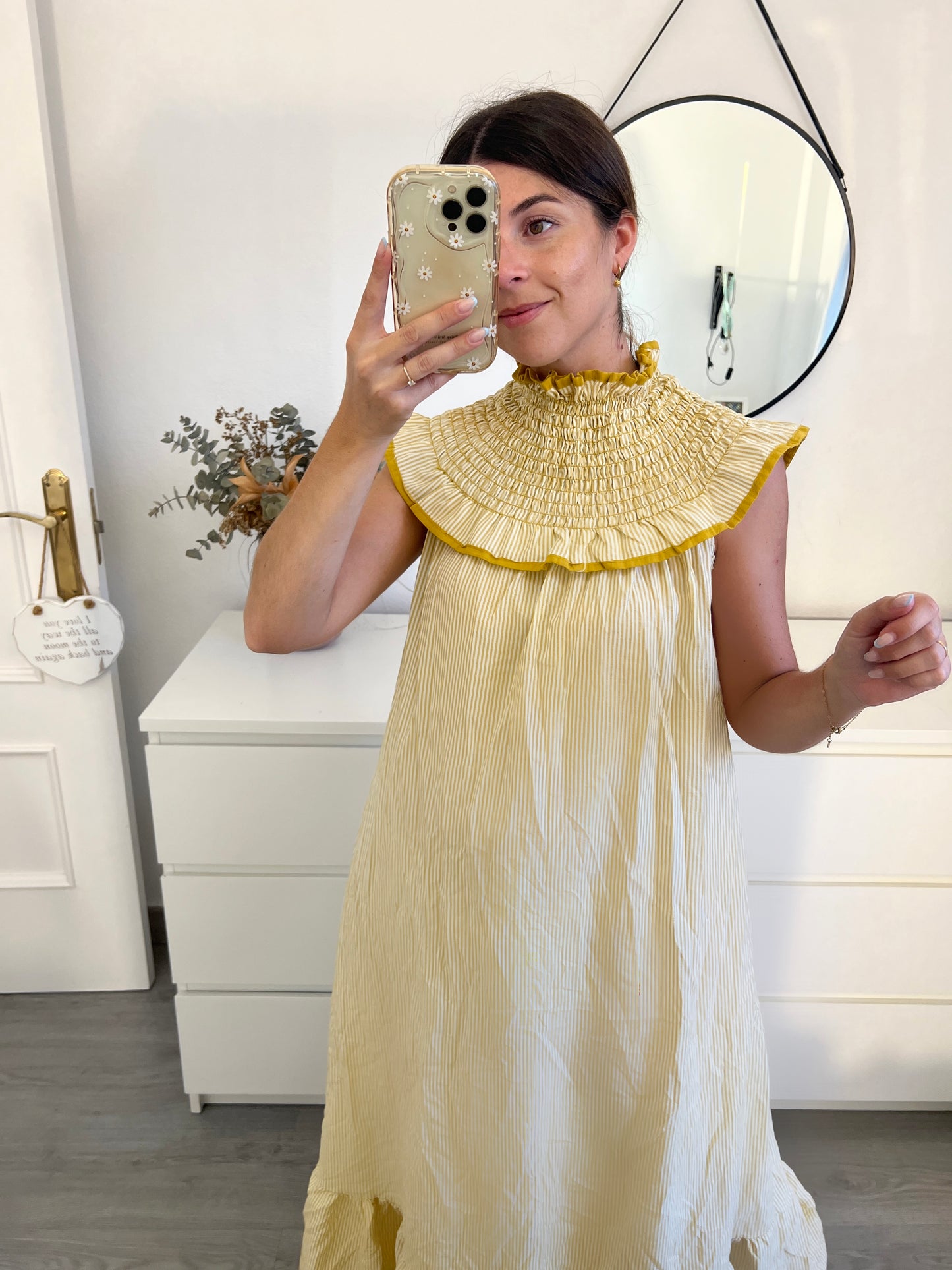 VESTIDO BABERO AMARILLO