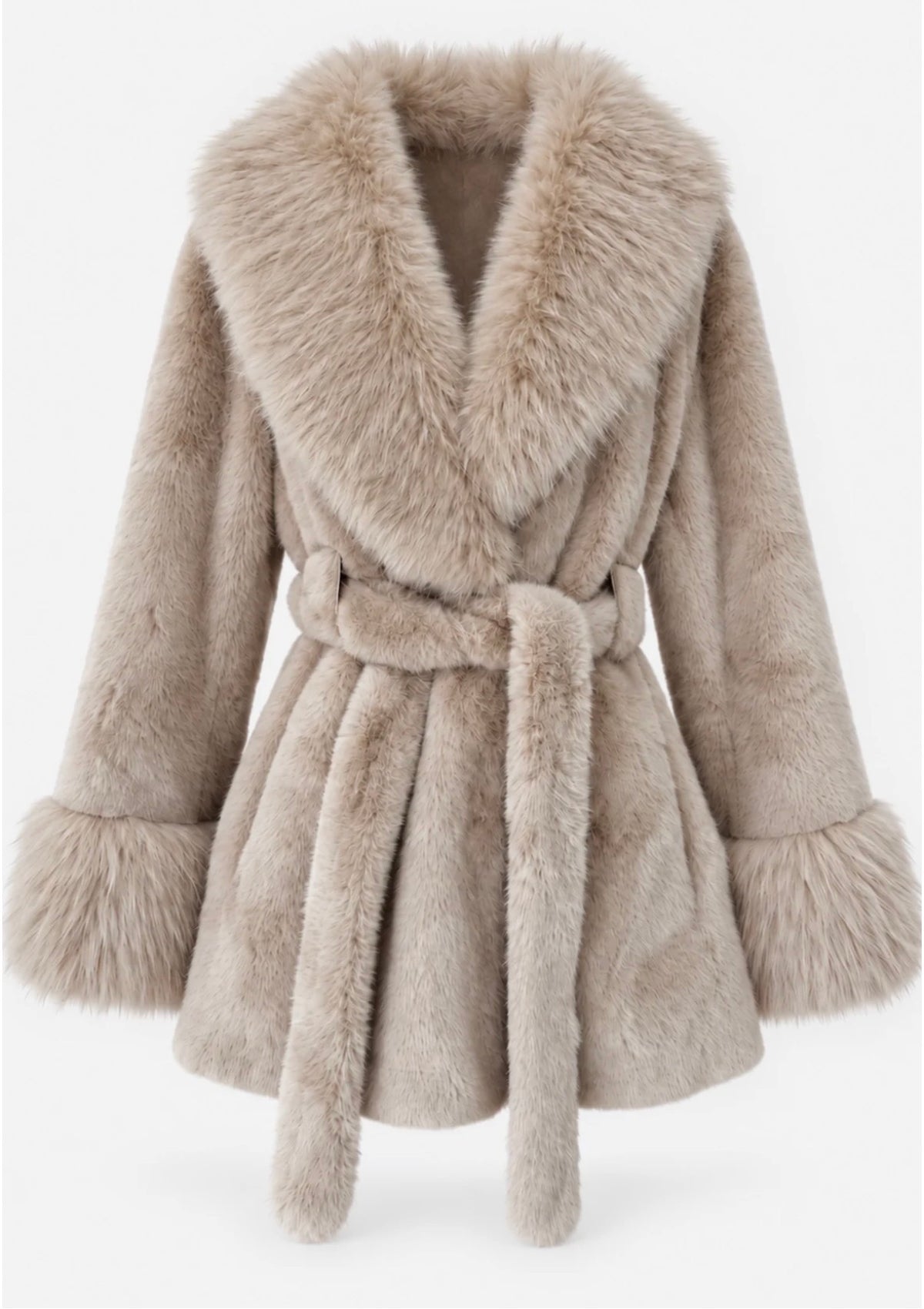 CHAQUETA PELO BEIGE