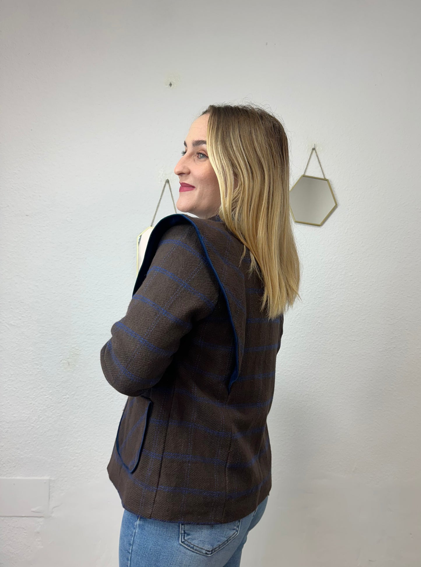 CHAQUETA TERCIOPELO AZUL