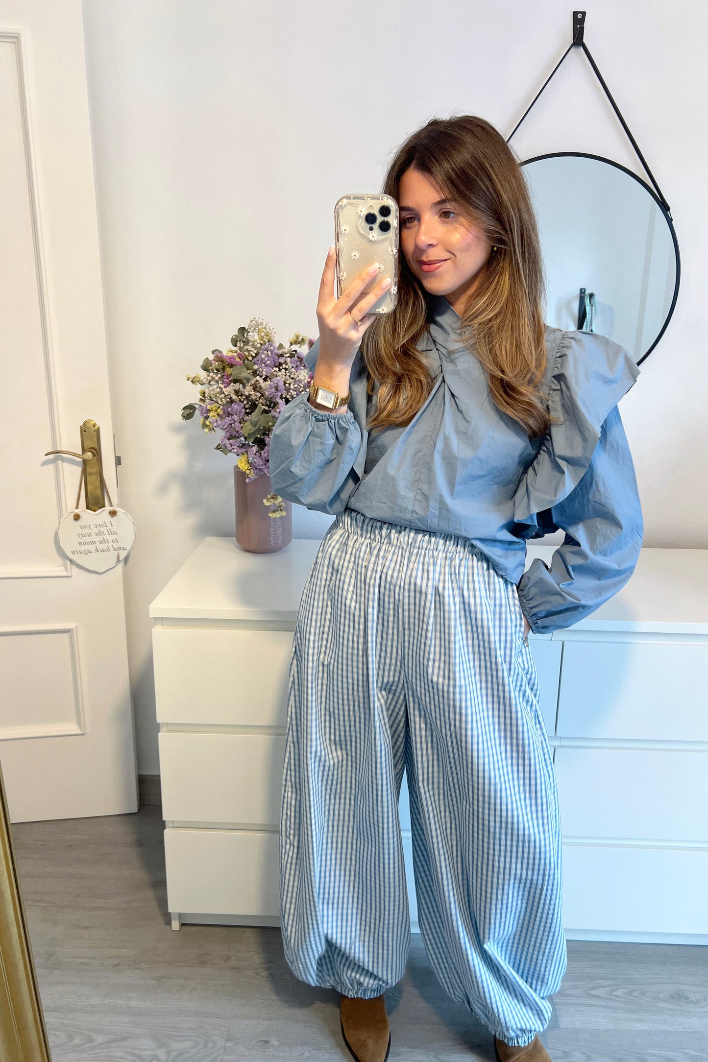 PANTALÓN VICHY AZUL