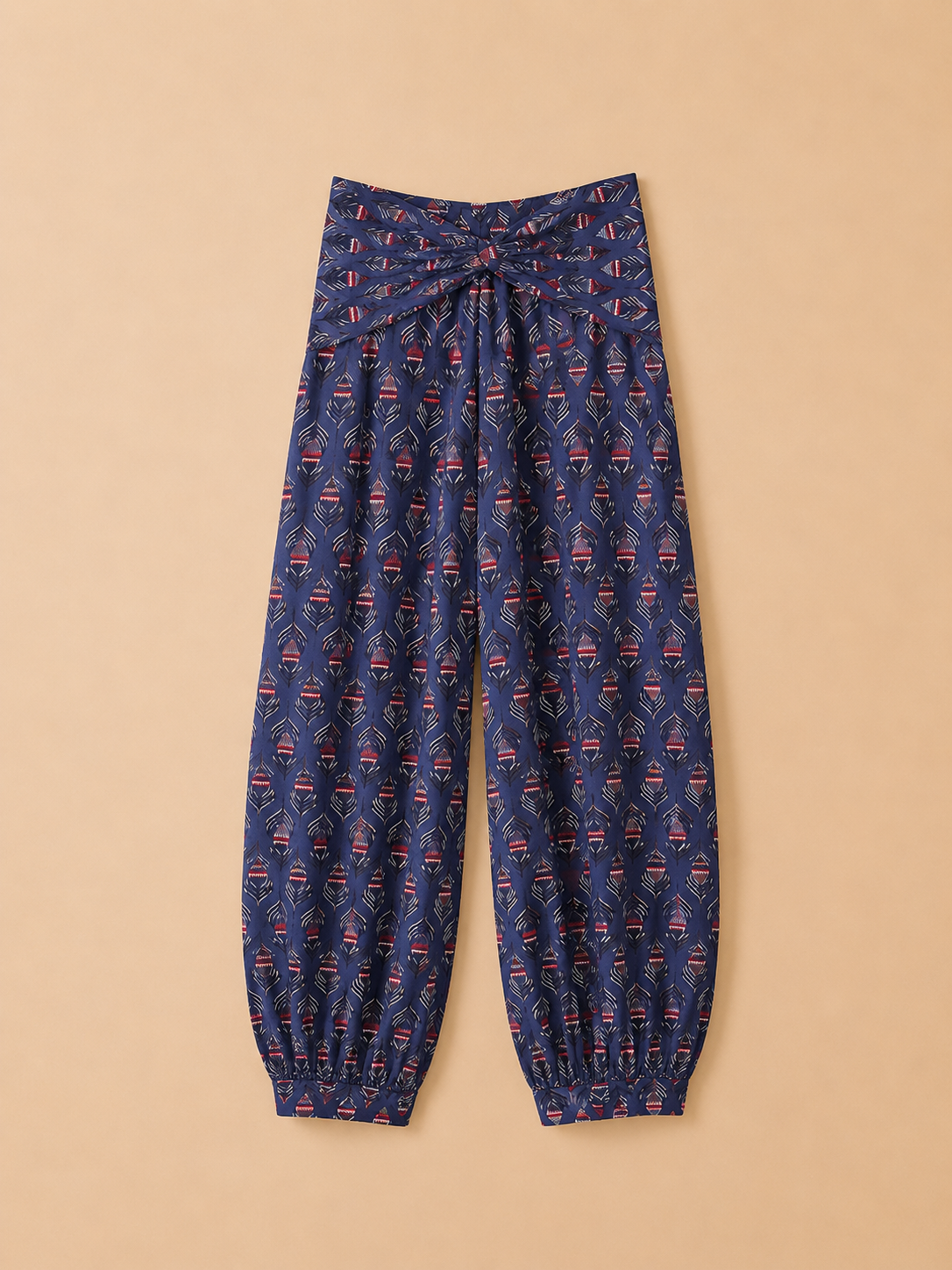 PANTALÓN NUDO AZUL
