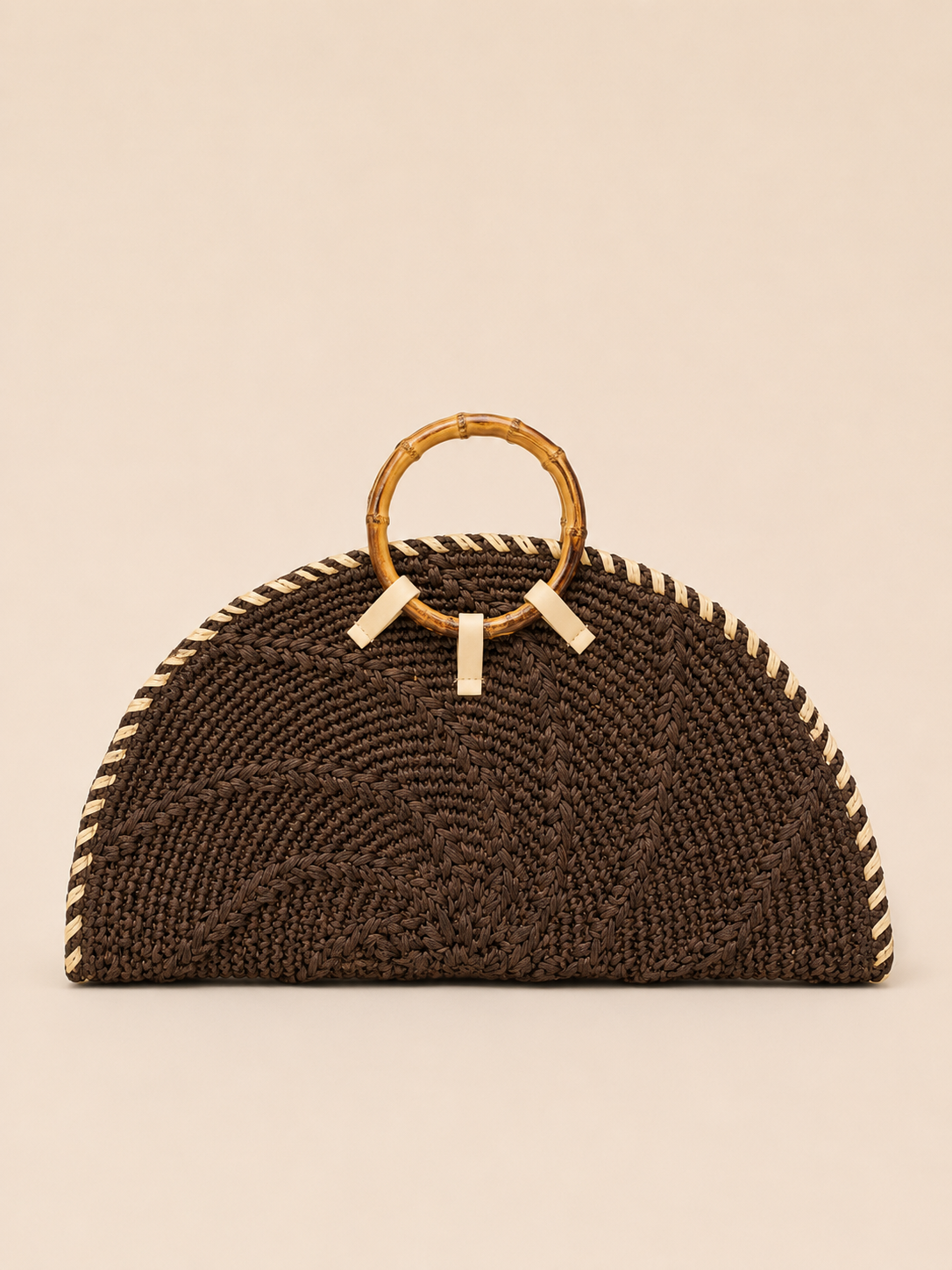 BOLSO RAFIA ASA CHOCOLATE