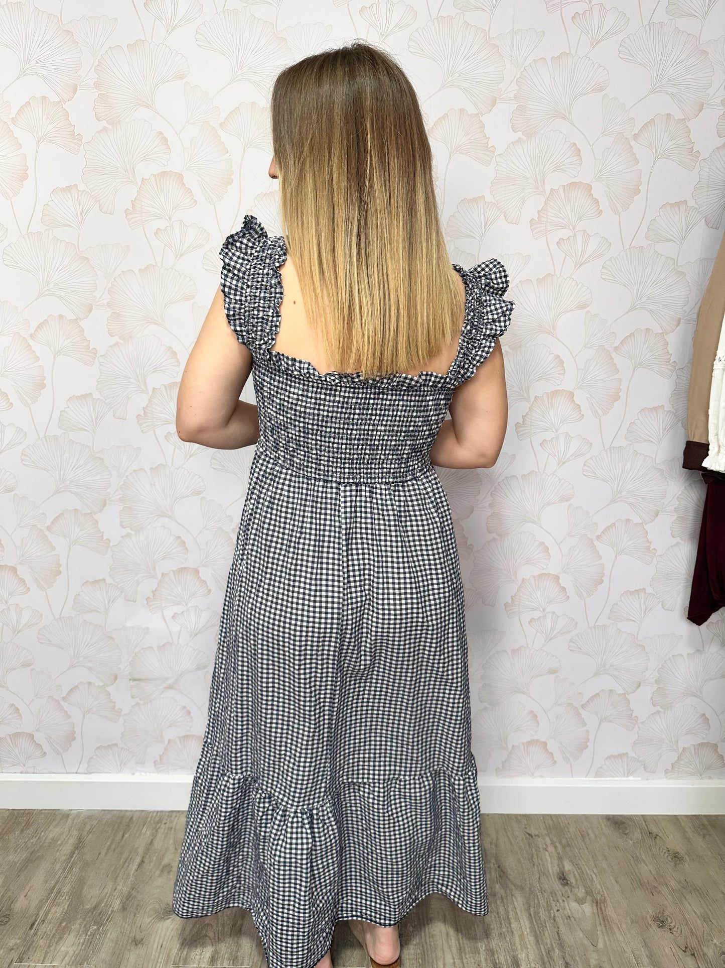 VESTIDO VICHY NEGRO