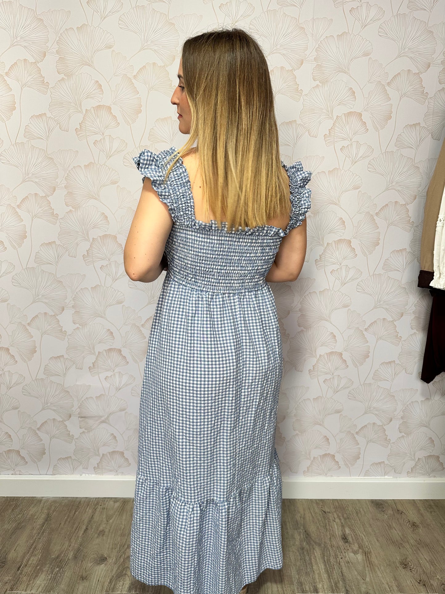 VESTIDO VICHY AZUL