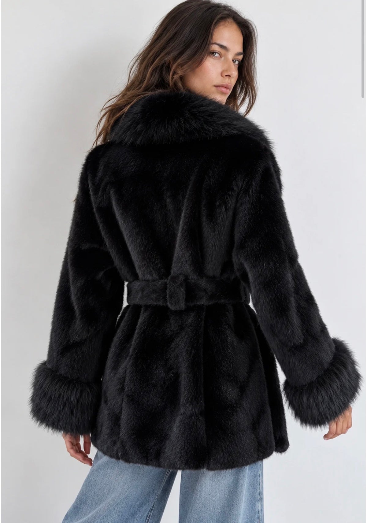 CHAQUETA PELO NEGRO