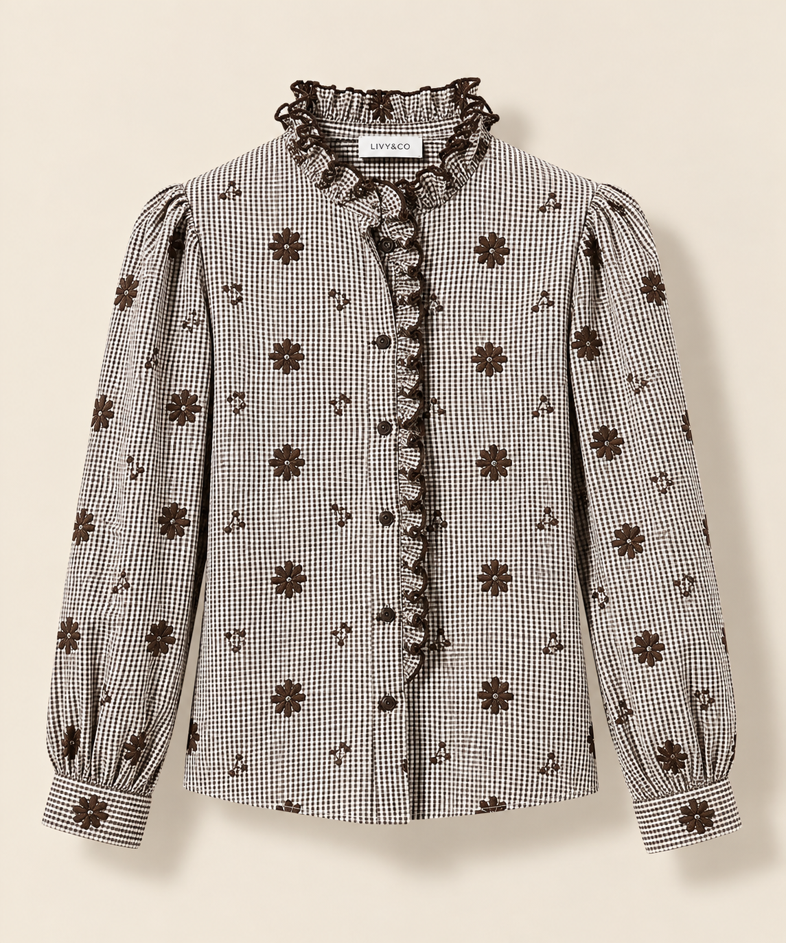 CAMISA CONSTANZA MARRÓN