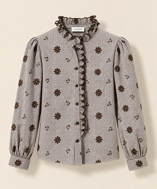 CAMISA CONSTANZA MARRÓN