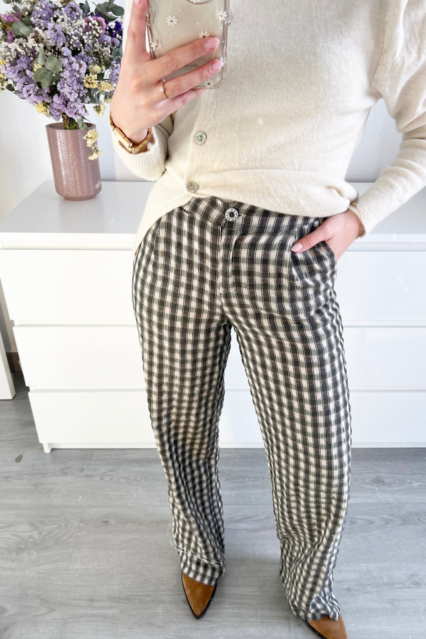 PANTALÓN VICHY VERDE