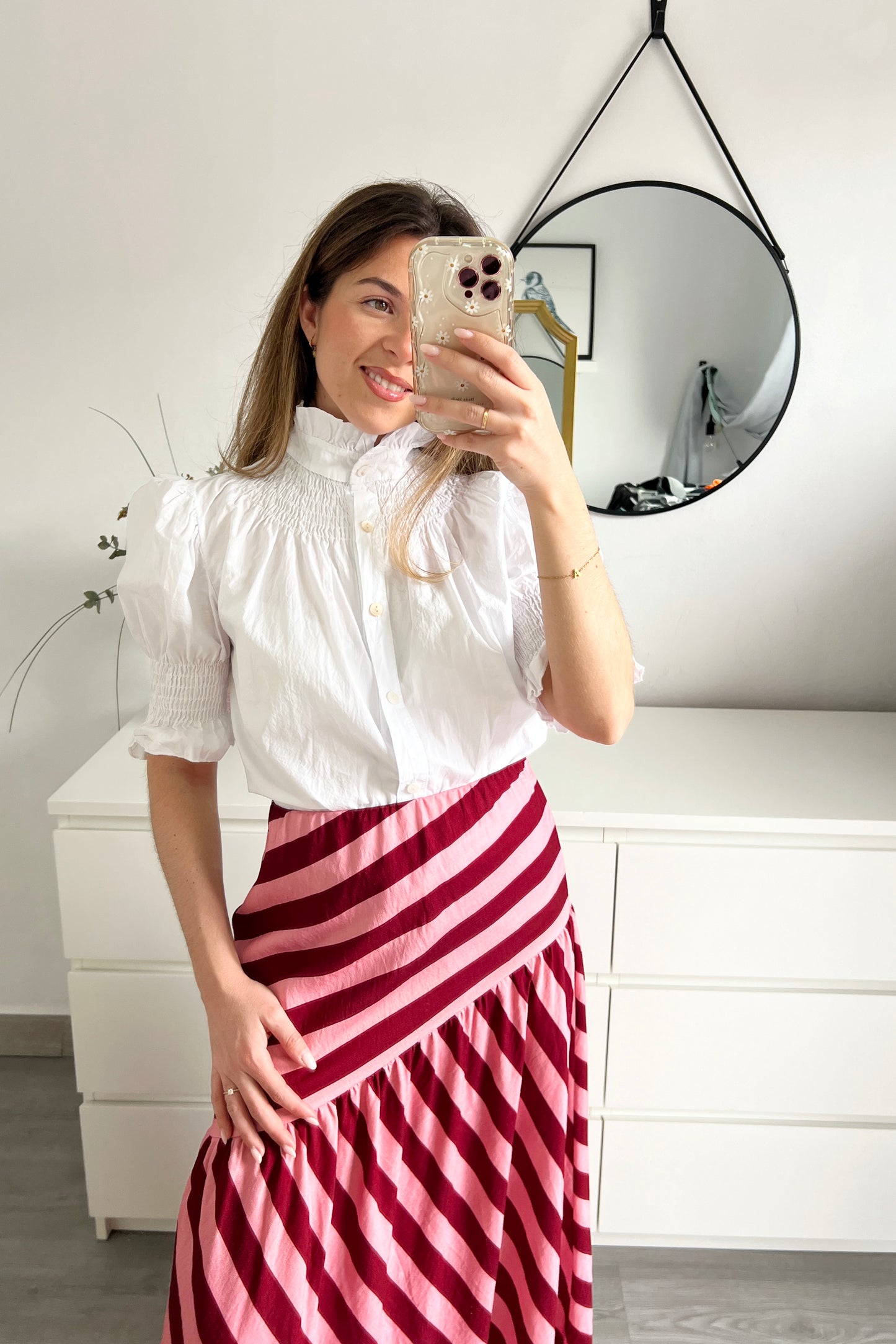 FALDA RAYAS ROSA