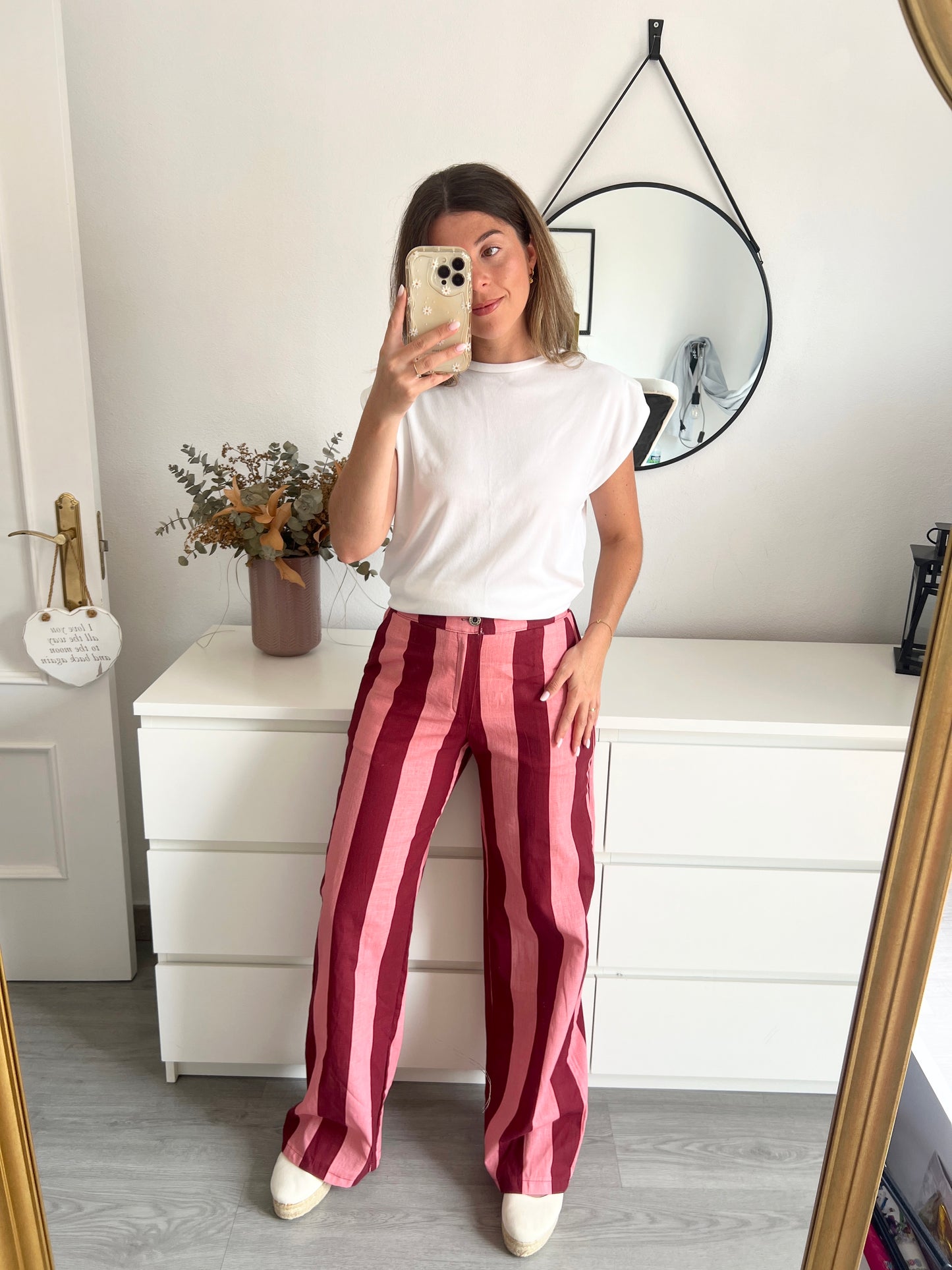 CONJUNTO RAYAS ROSA