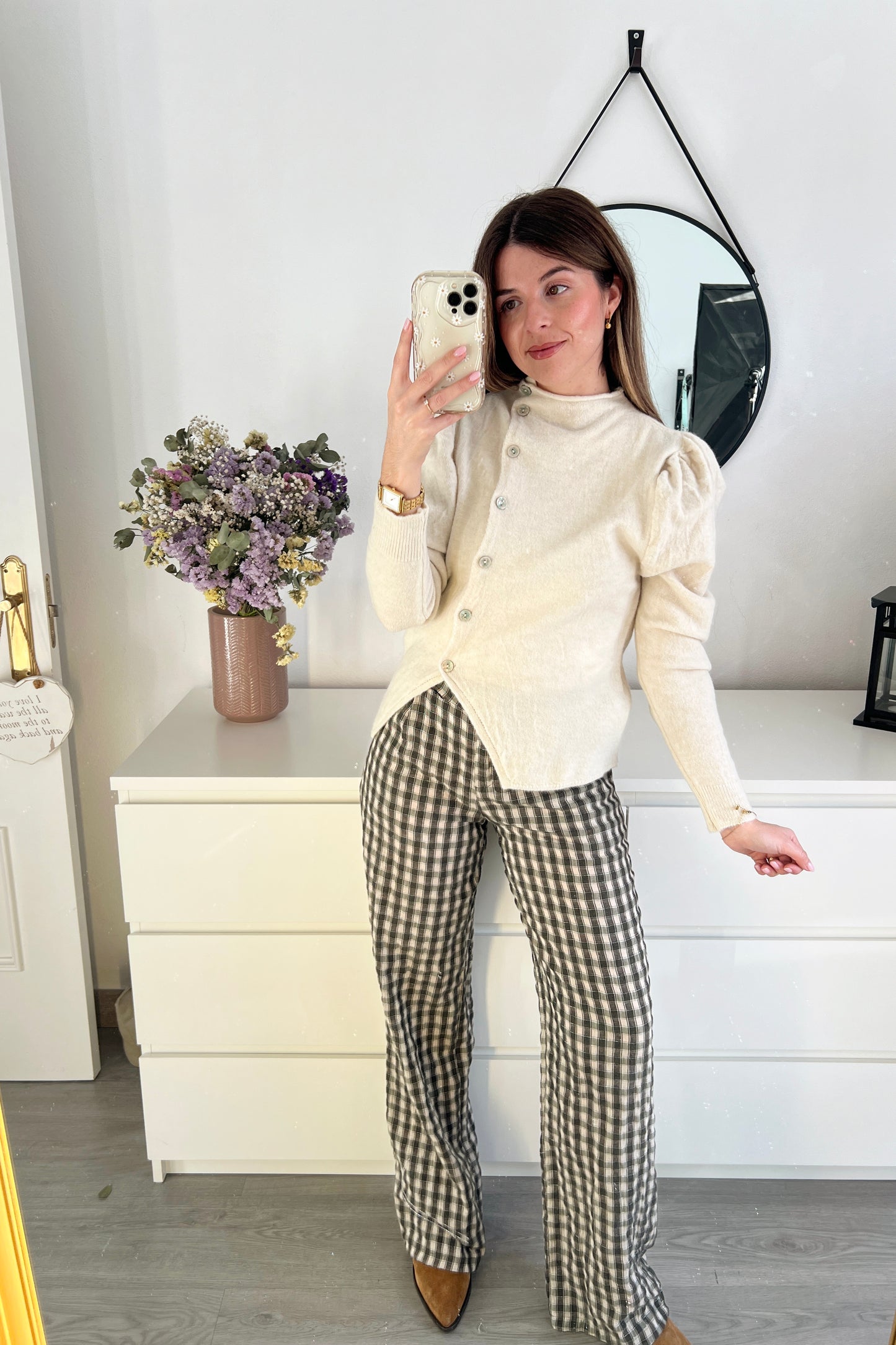 PANTALÓN VICHY VERDE