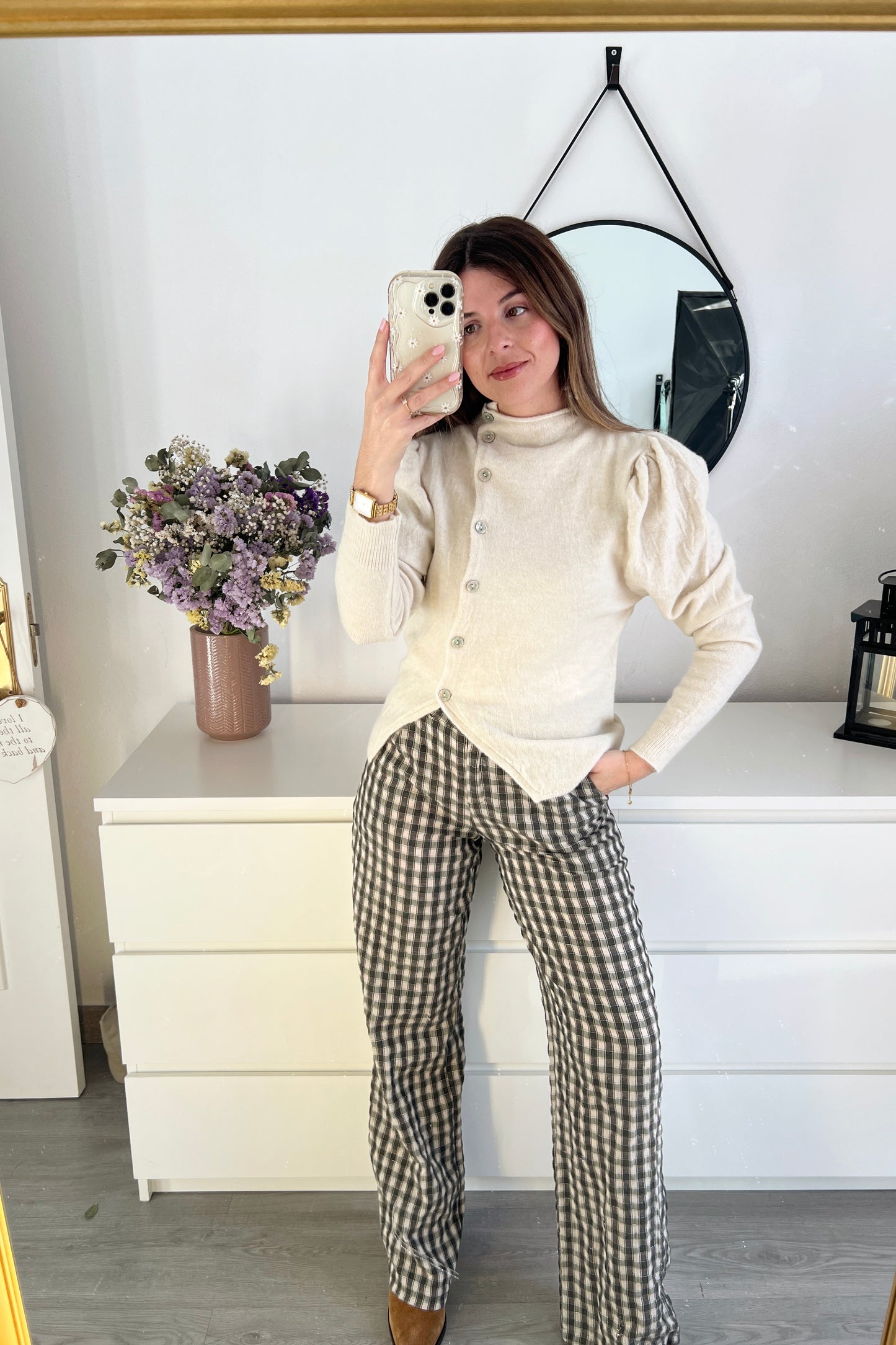 PANTALÓN VICHY VERDE