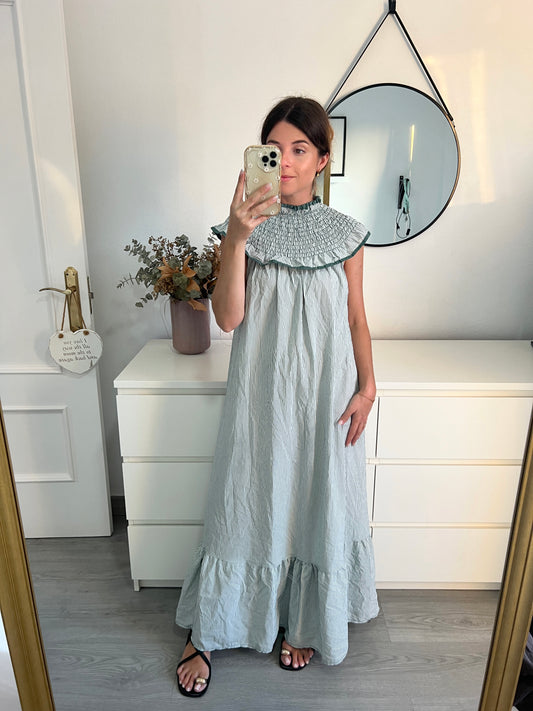 VESTIDO BABERO AZUL