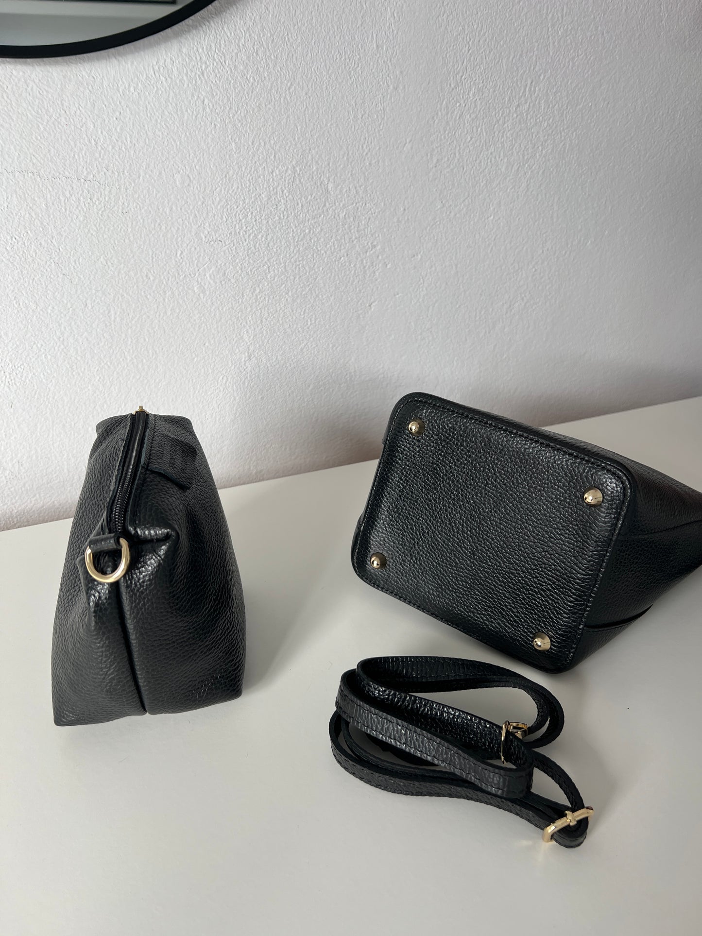 BOLSO PIEL BOMBONERA