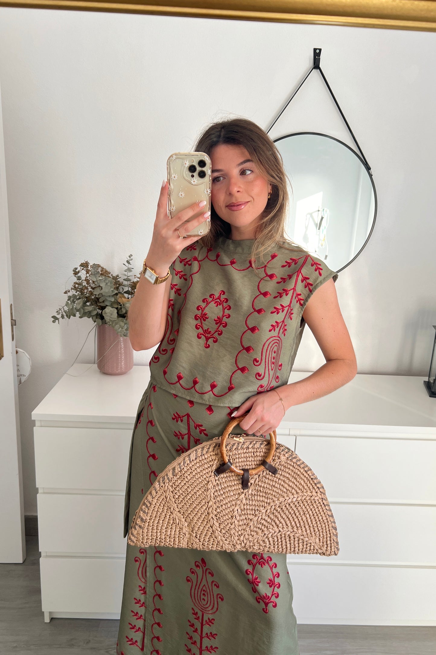 BOLSO RAFIA ASA CAMEL