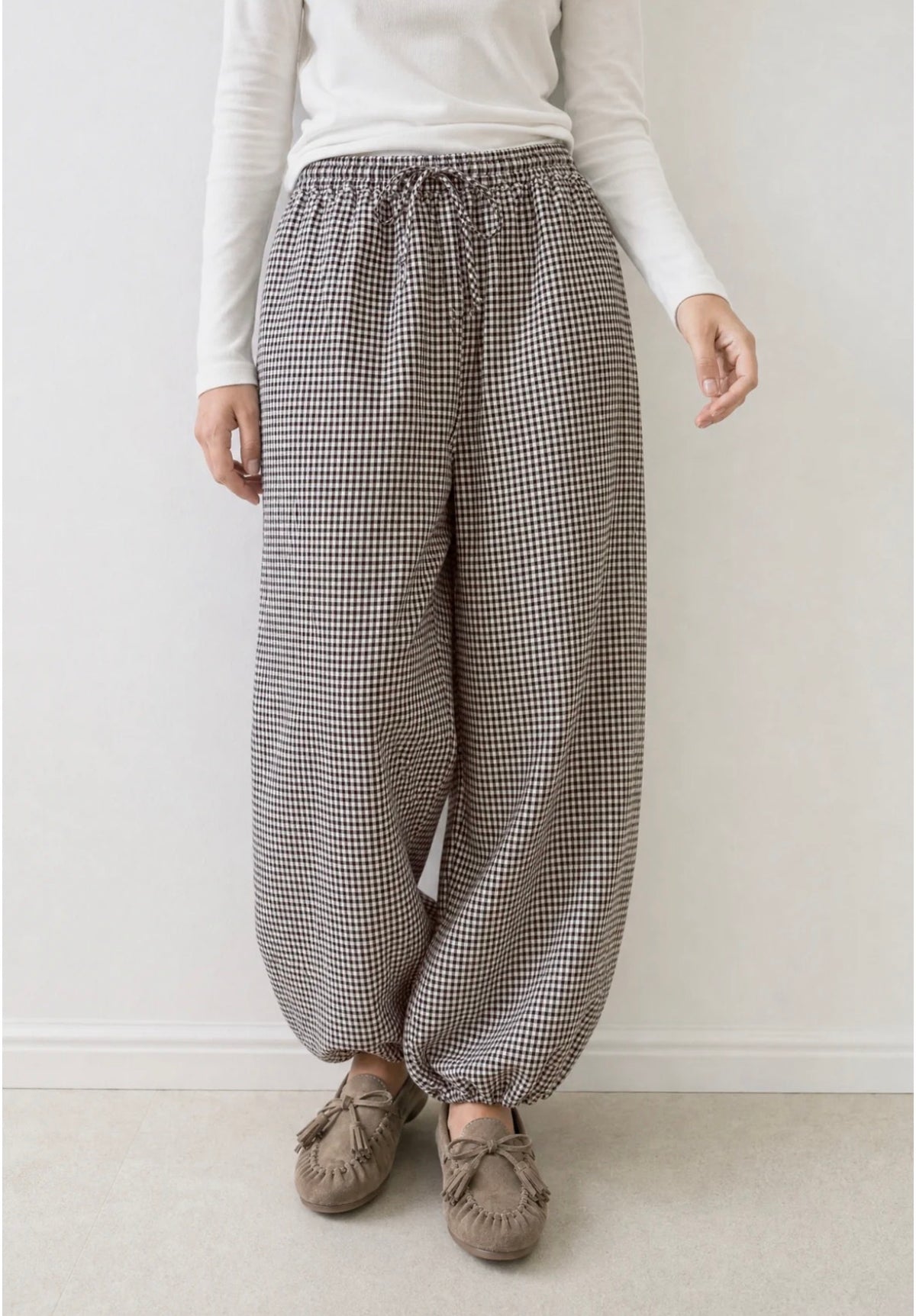 PANTALÓN VICHY MARRÓN