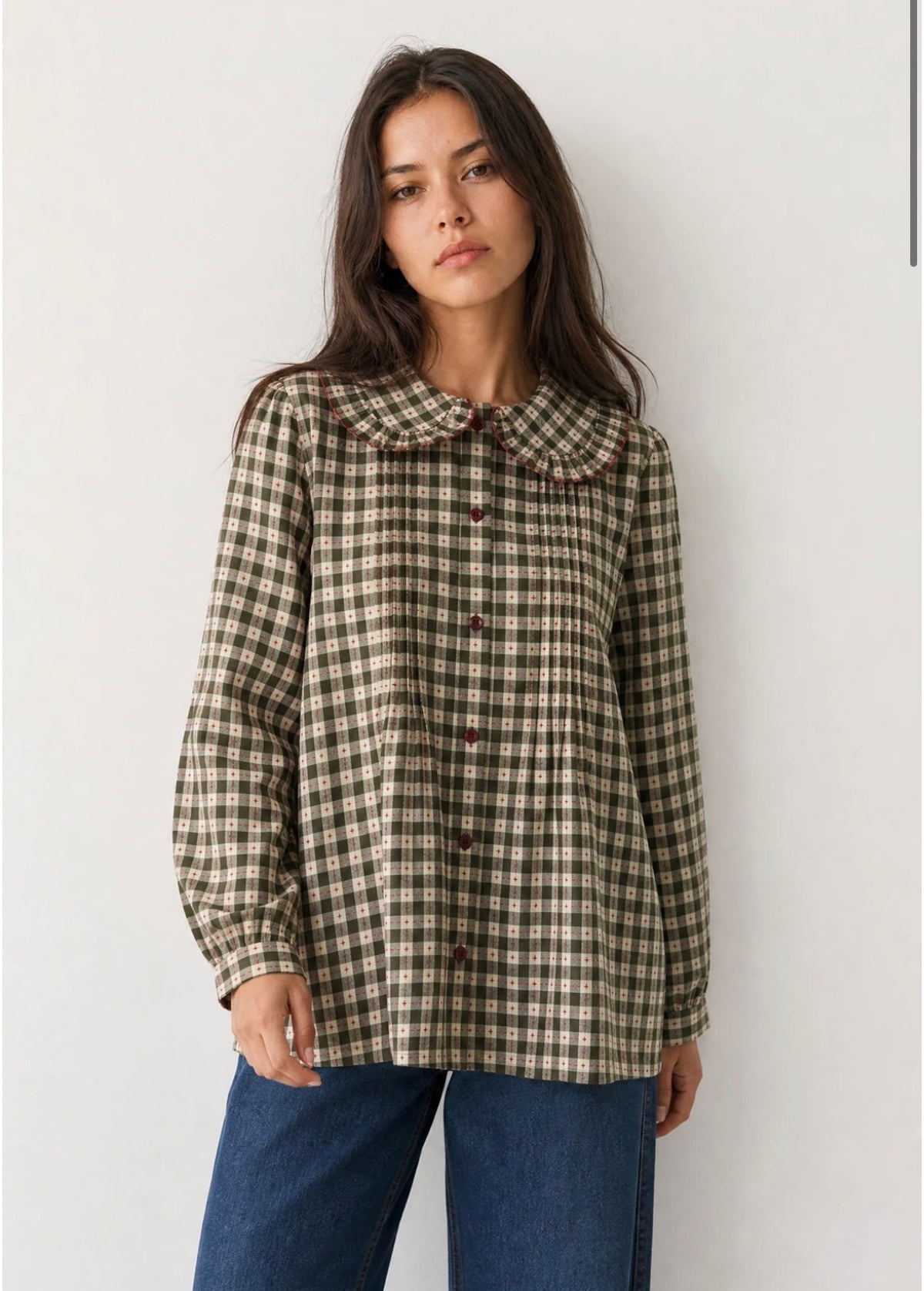 CAMISA CUELLO BEBÉ VERDE