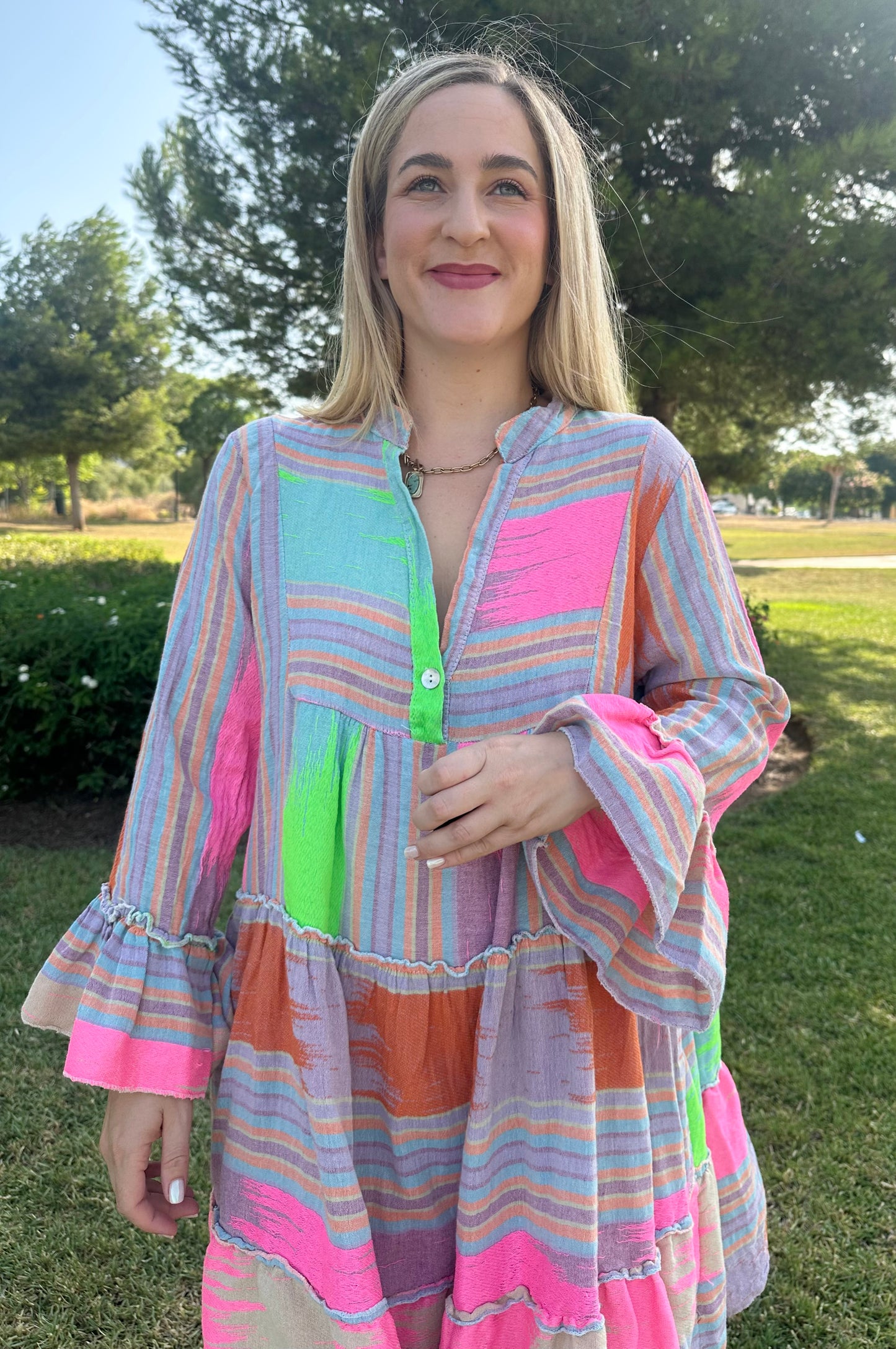 VESTIDO ÉTNICO CORTO
