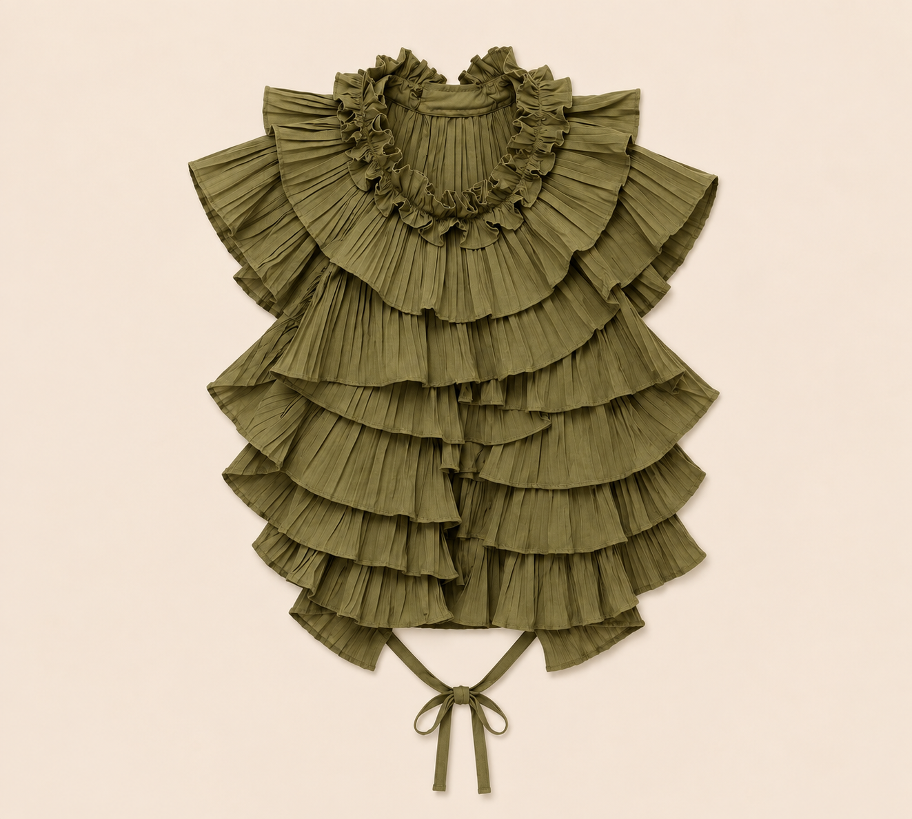 BLUSA VOLANTES VERDE