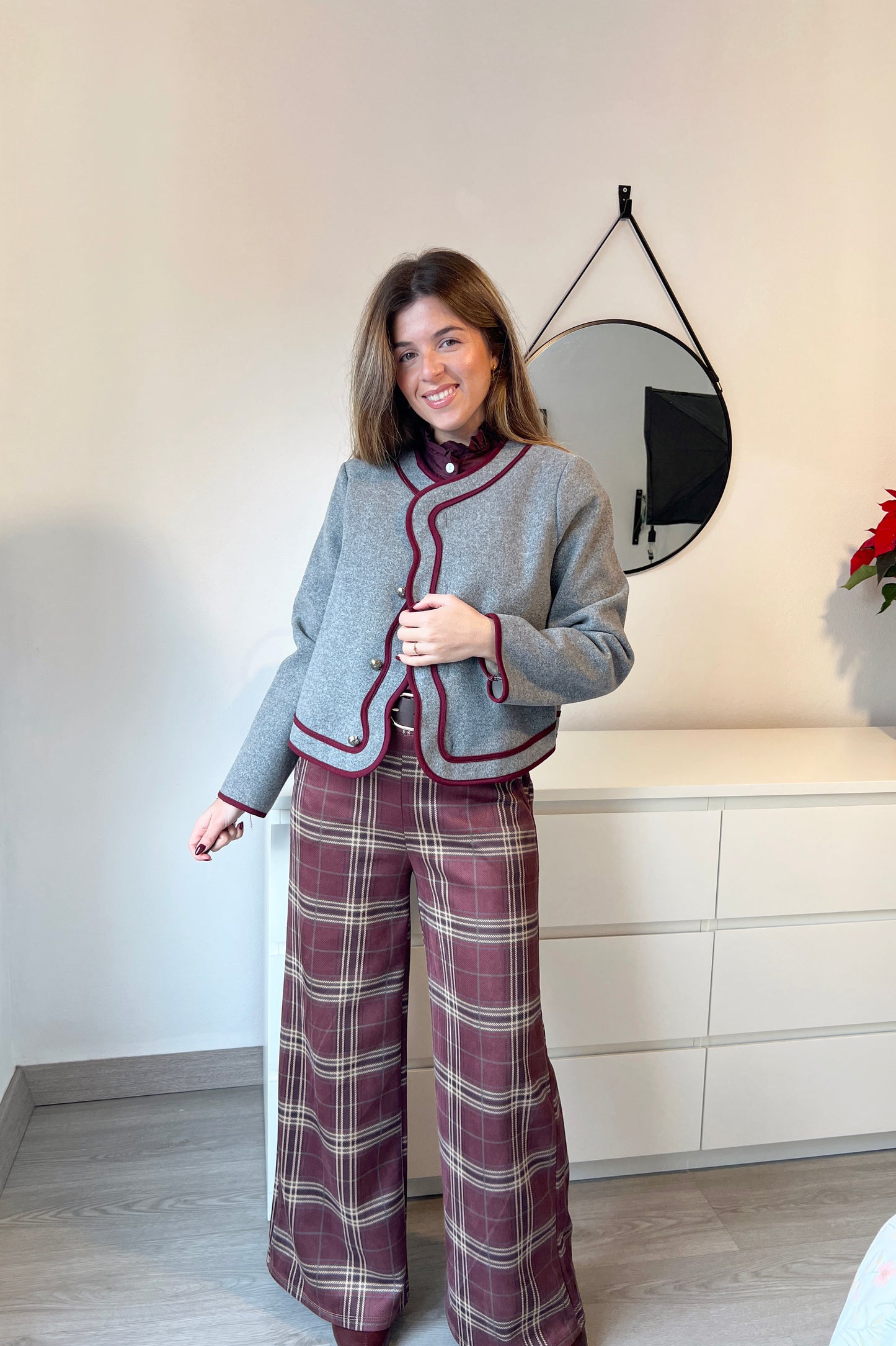 PANTALÓN ANTE BURDEOS