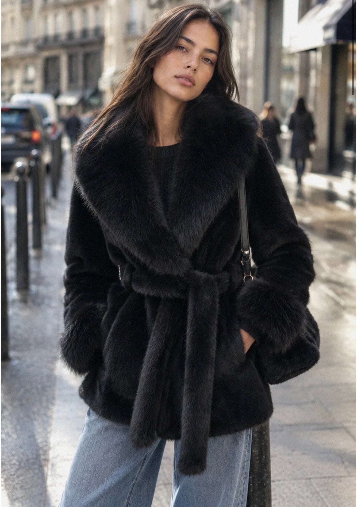 CHAQUETA PELO NEGRO