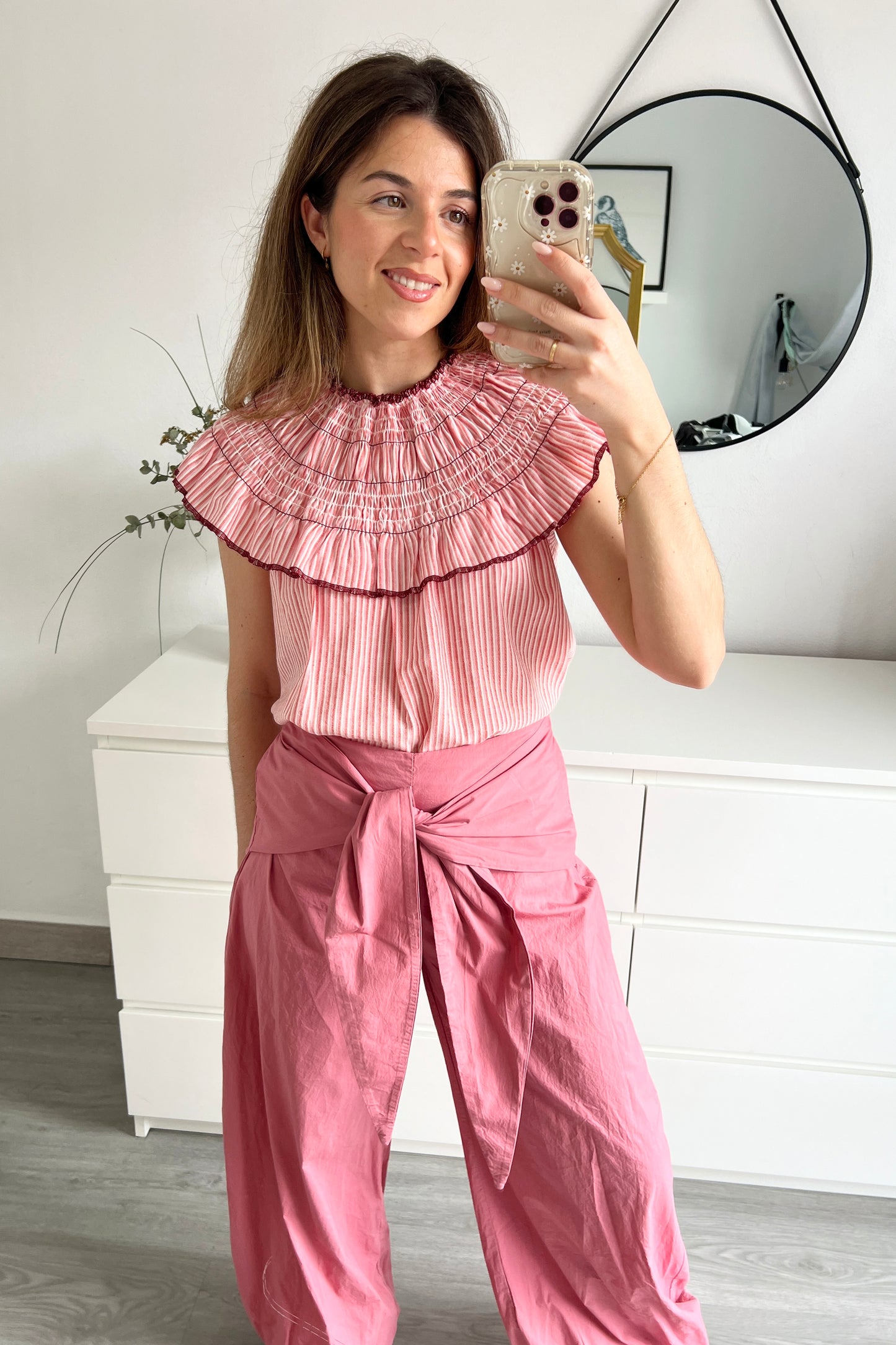 PANTALÓN PAÑUELO ROSA