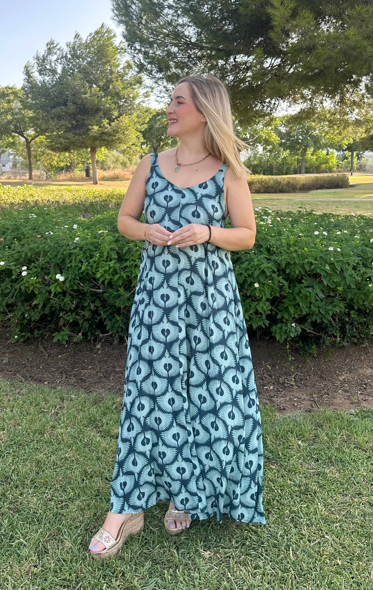 VESTIDO TURQUESA