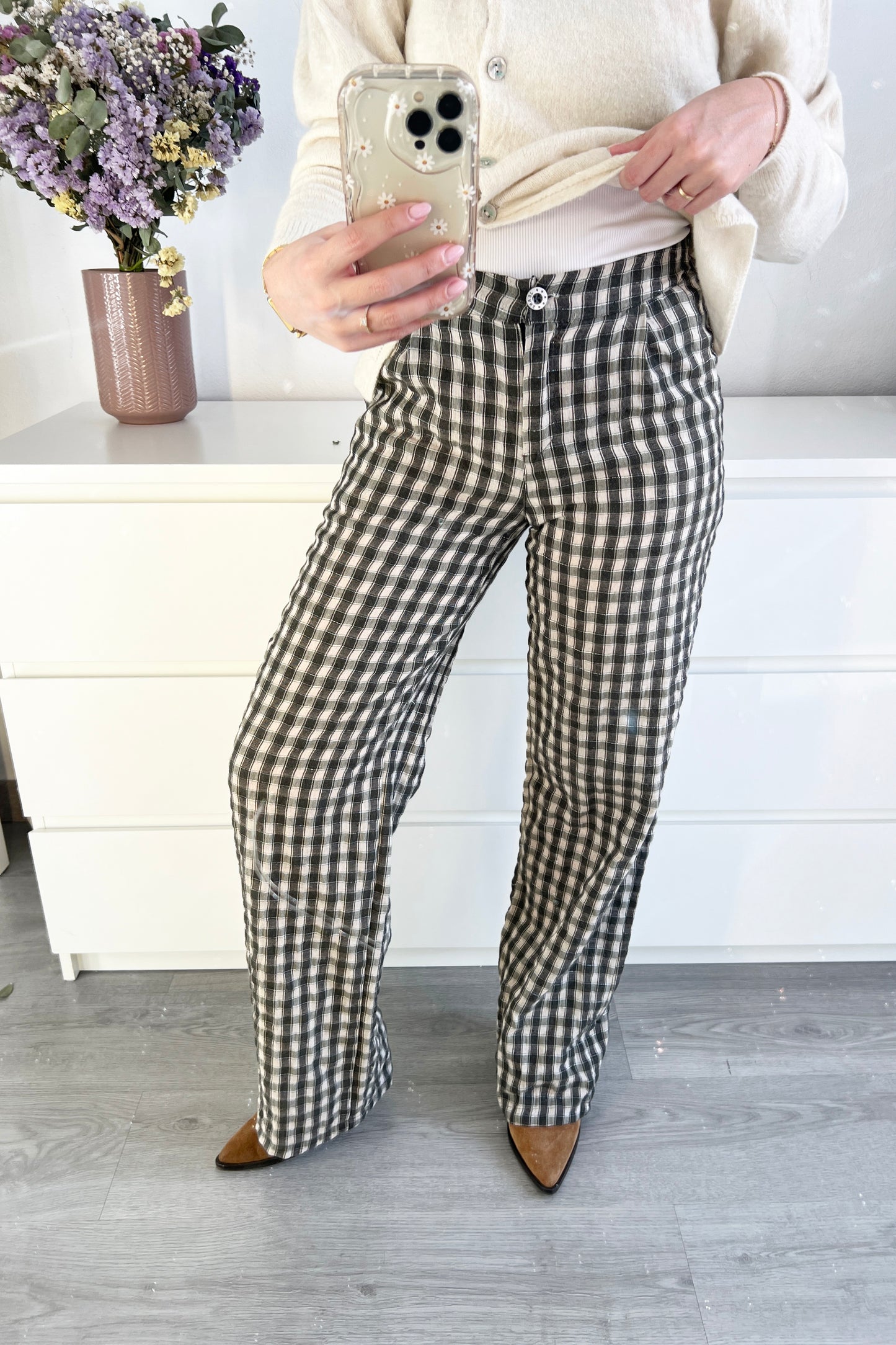 PANTALÓN VICHY VERDE