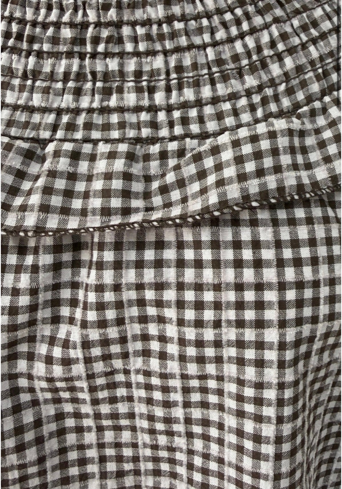 BLUSA VICHY MARRÓN