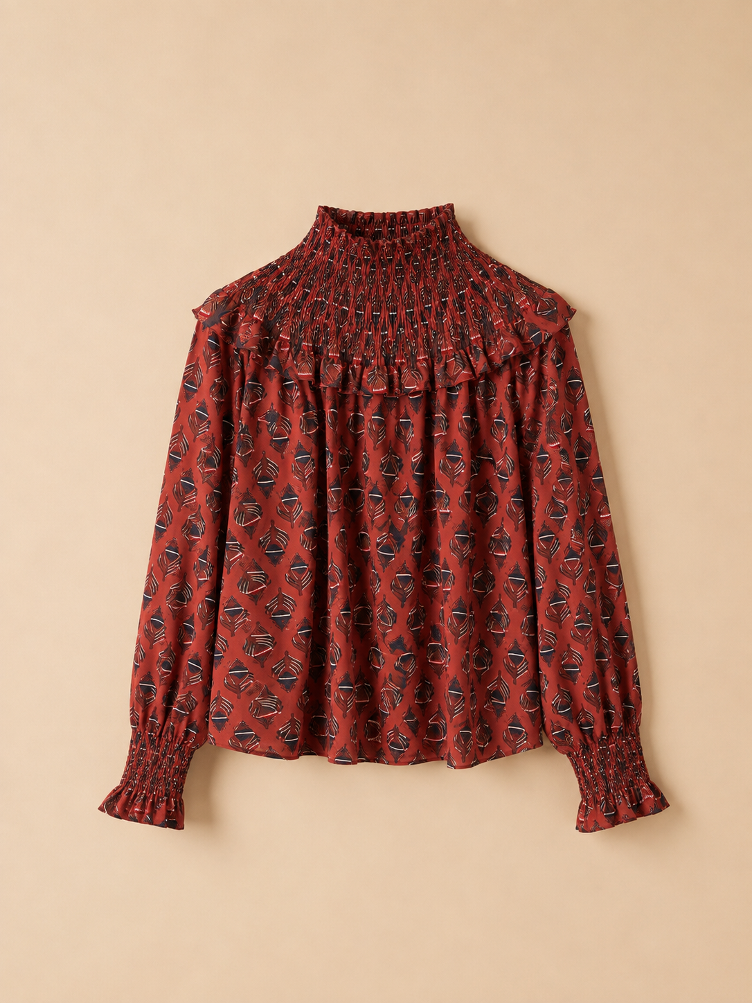 BLUSA ÉTNICA TEJA