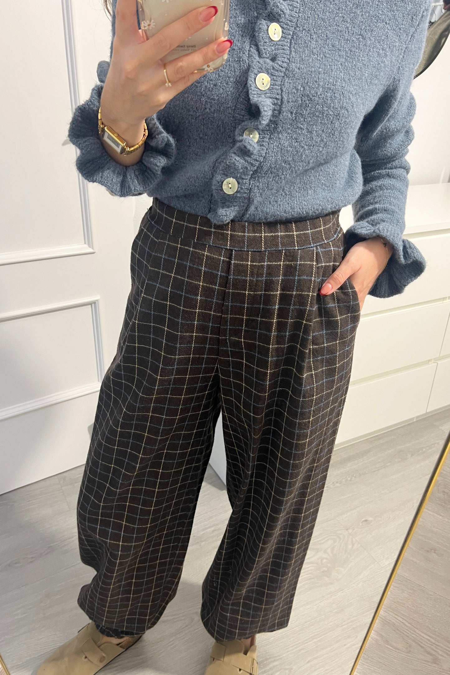 PANTALÓN CUADRO AZUL