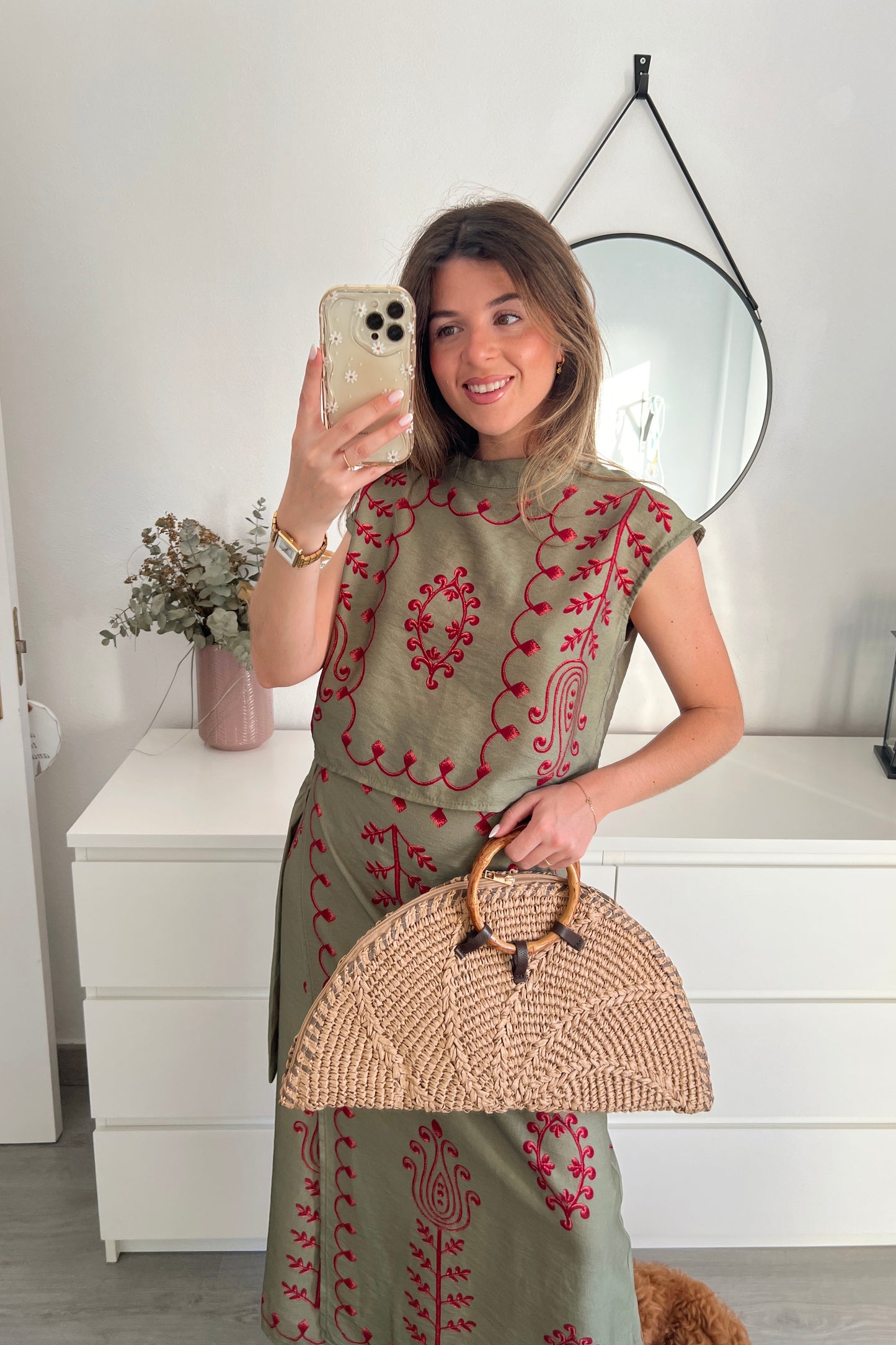 BOLSO RAFIA ASA CAMEL