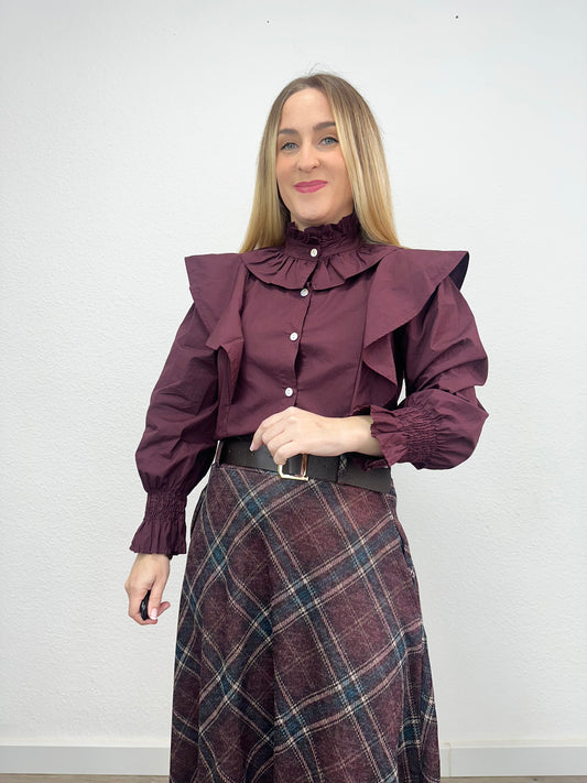 BLUSA REMEDIOS TINTO