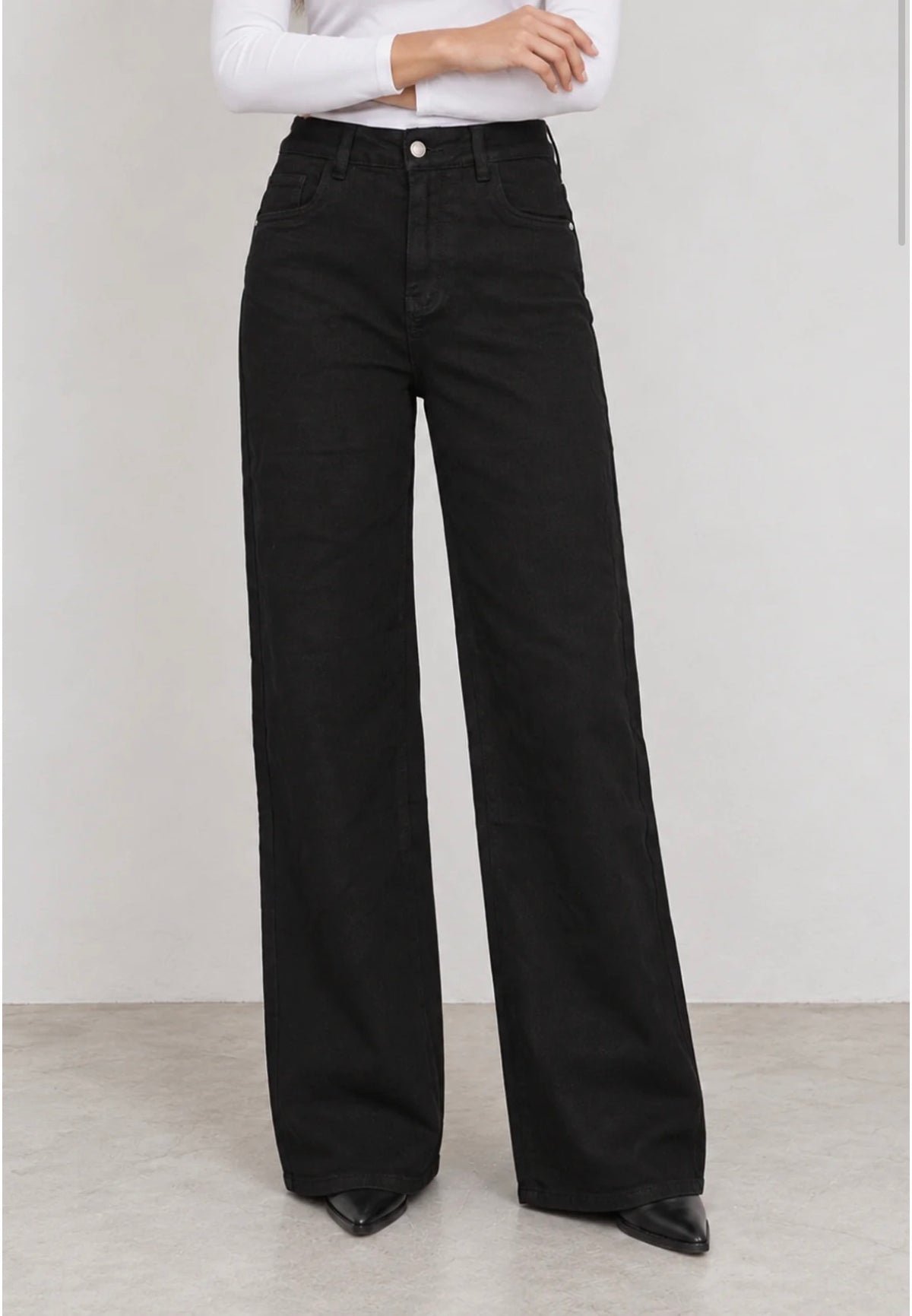 PANTALÓN WIDE LEG NEGRO