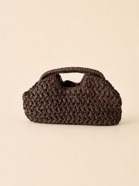 BOLSO RAFIA CHOCOLATE