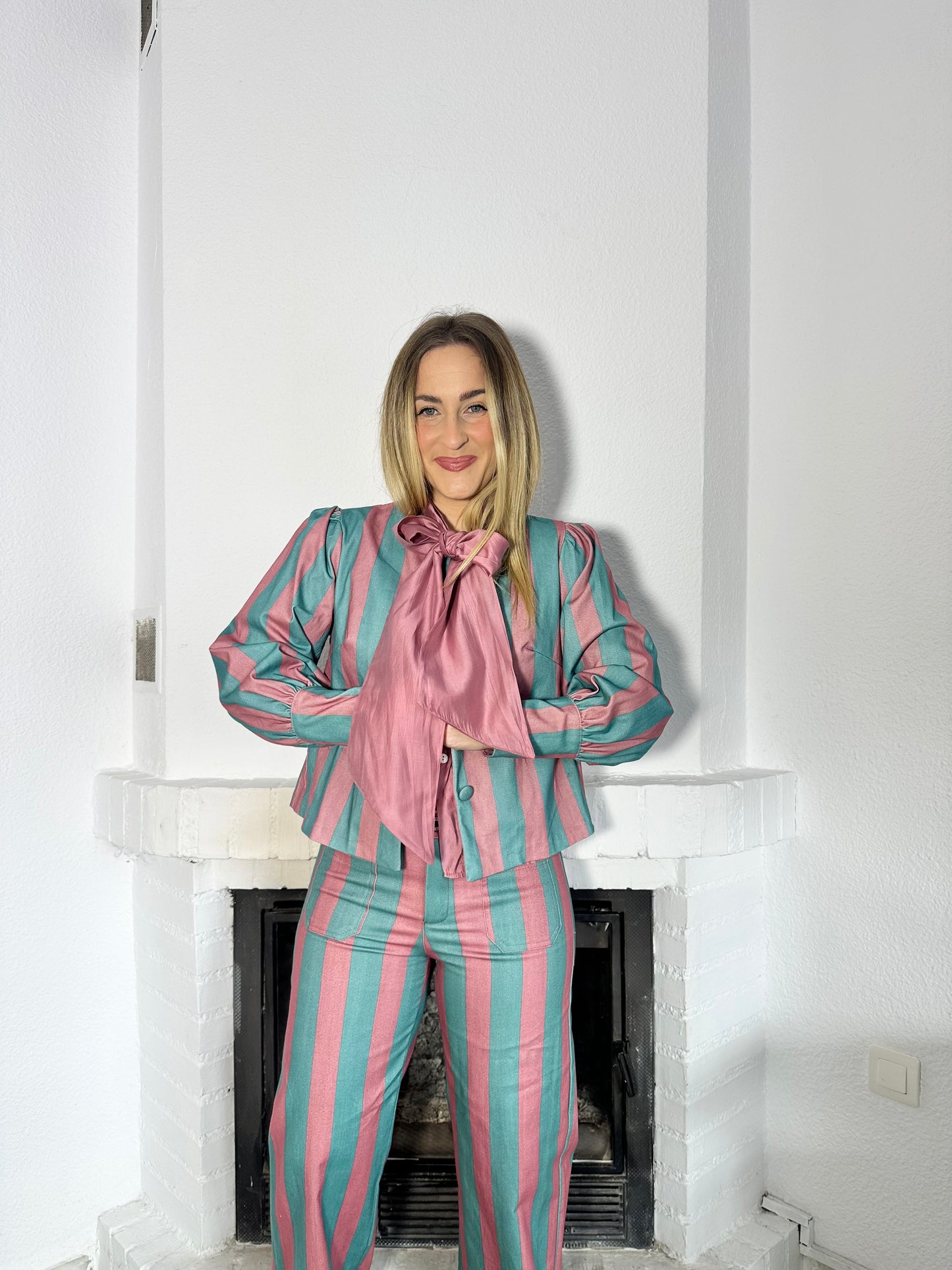 CHAQUETA RAYAS BICOLOR