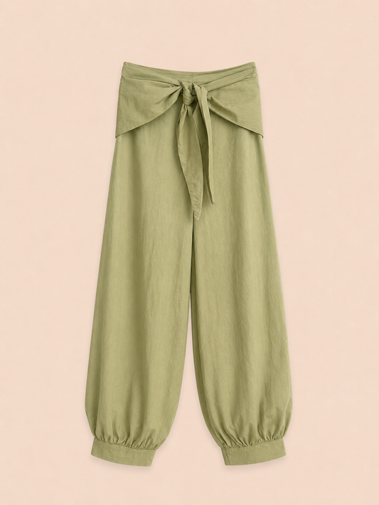PANTALÓN PAÑUELO VERDE