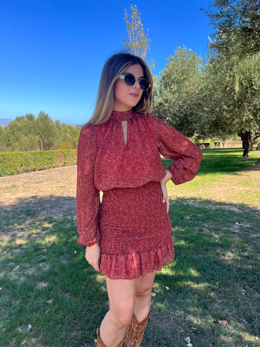 VESTIDO NIDO TEJA