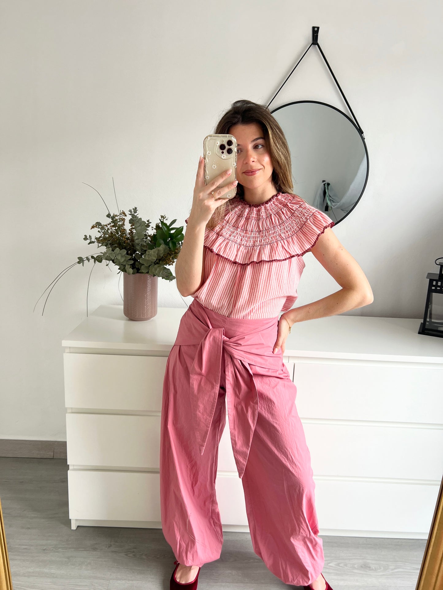 PANTALÓN PAÑUELO ROSA