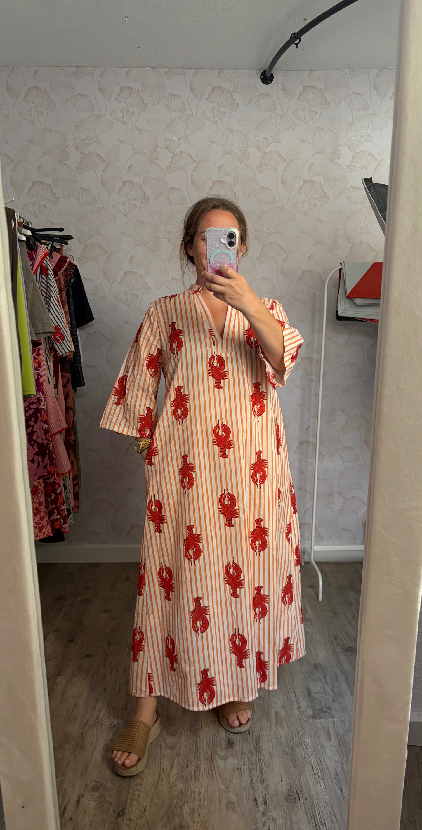 VESTIDO LANGOSTA NARANJA
