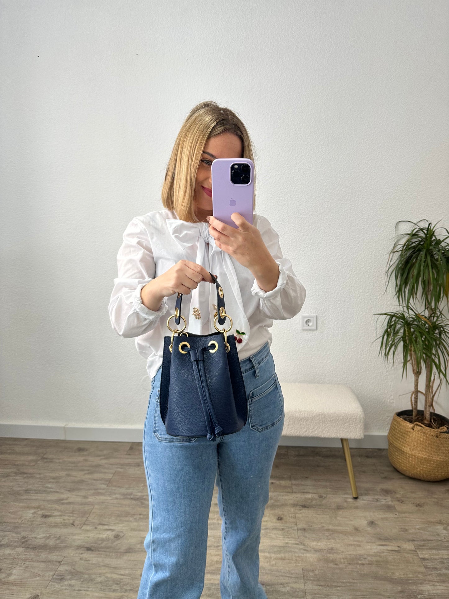 BOLSO CUBO AZUL