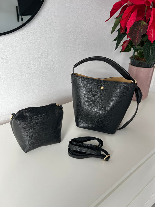 BOLSO PIEL BOMBONERA