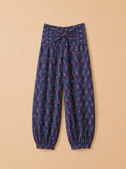 PANTALÓN NUDO AZUL
